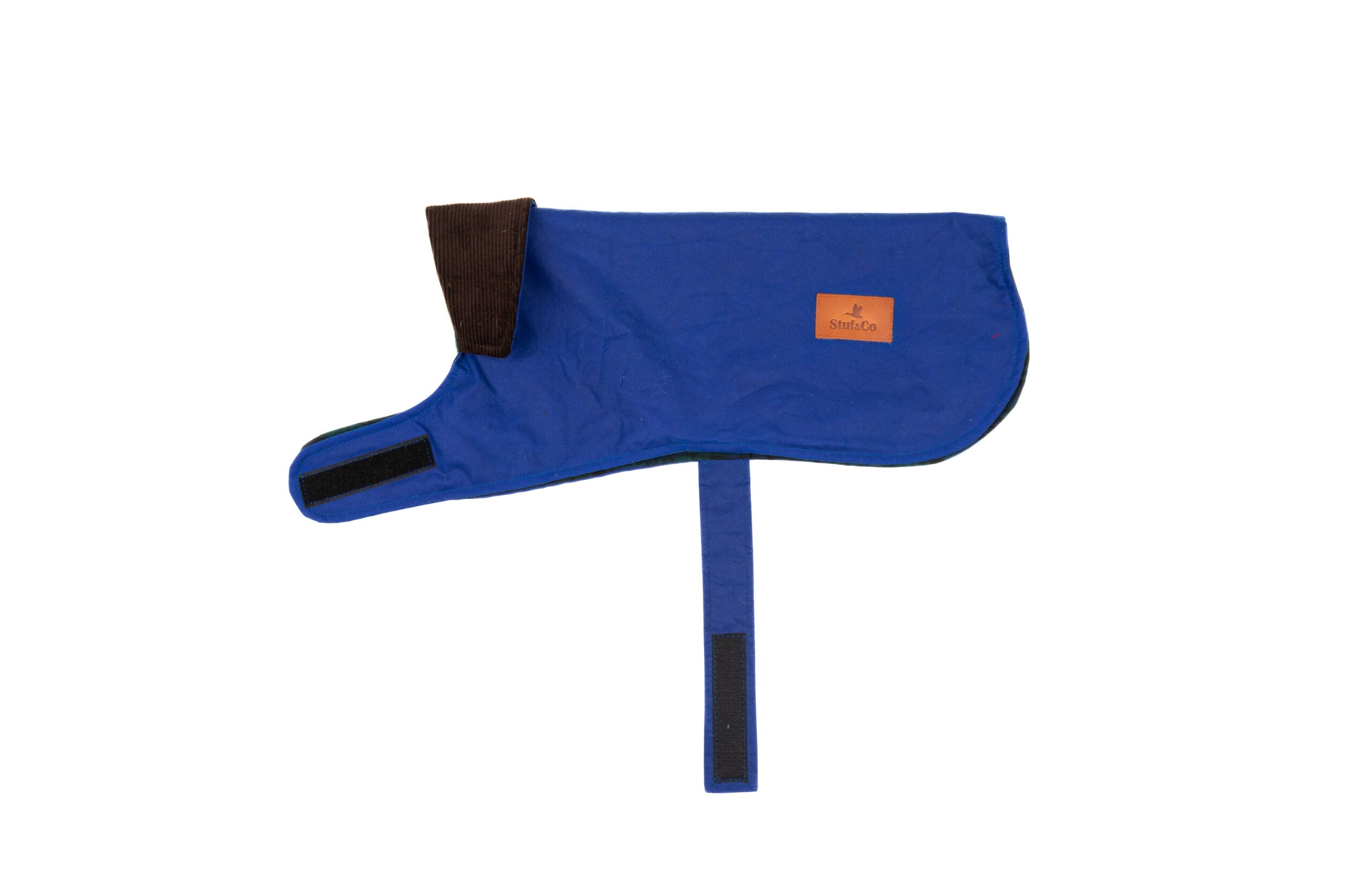 Wax Cotton Dog Coat — Aegean Blue