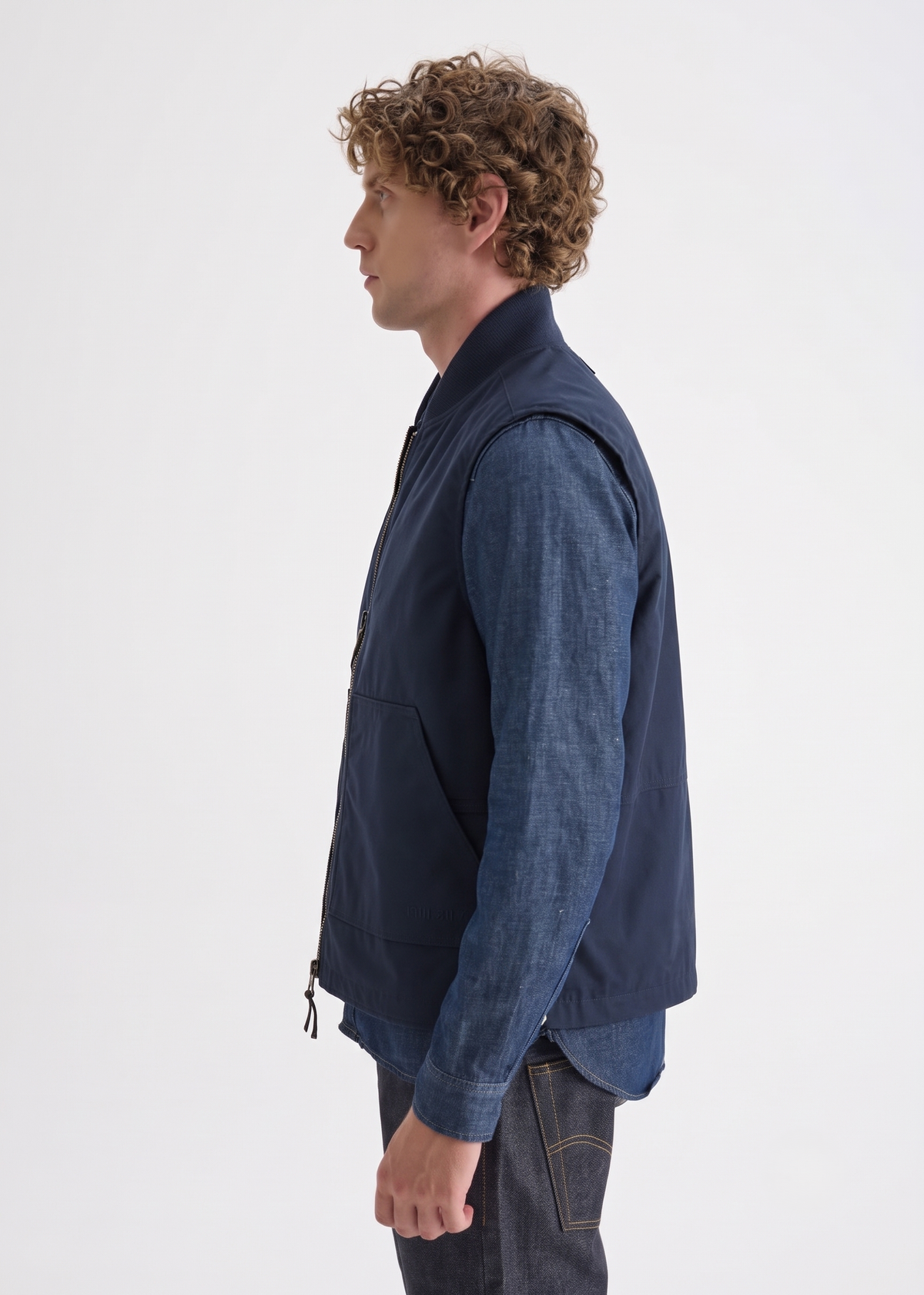 Work Wax Vest — Navy