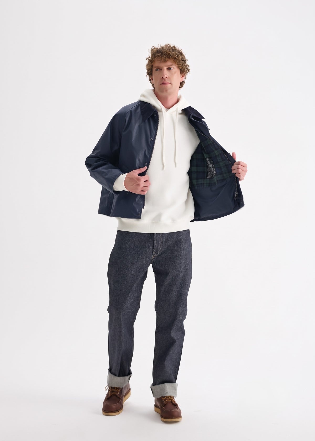 Men's Utility Wax Jacket — Navy