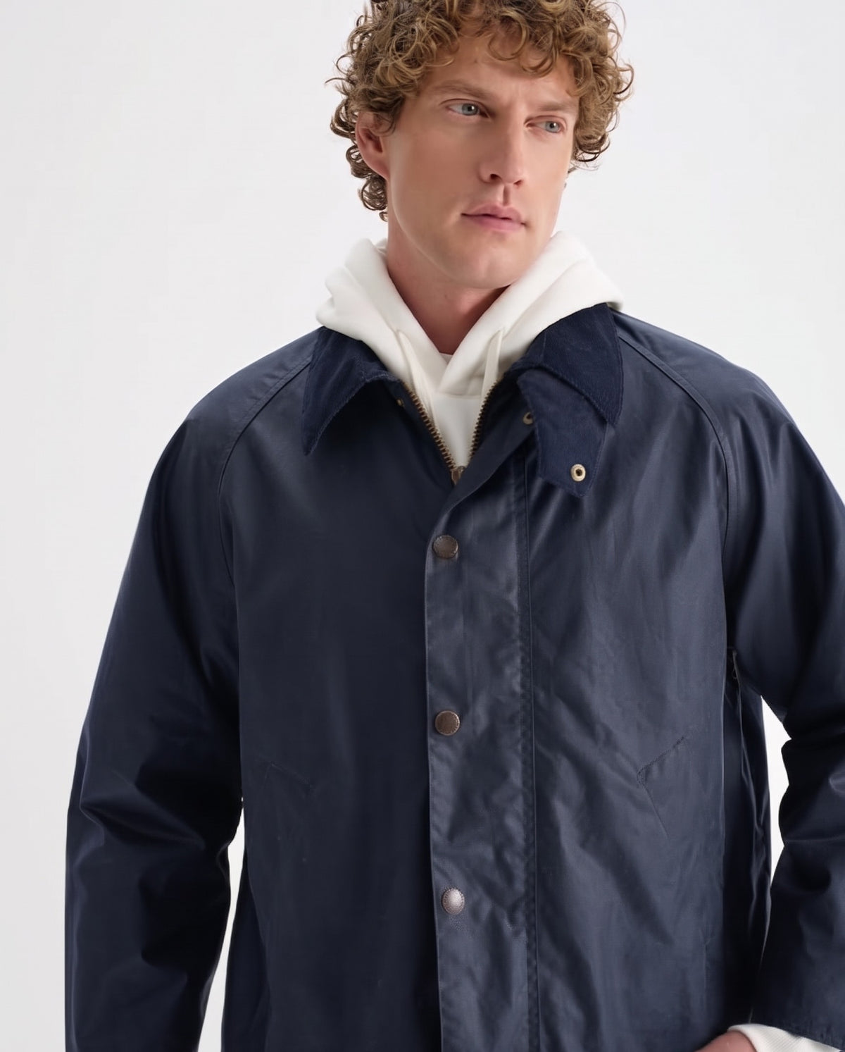 Men's Utility Wax Jacket — Navy