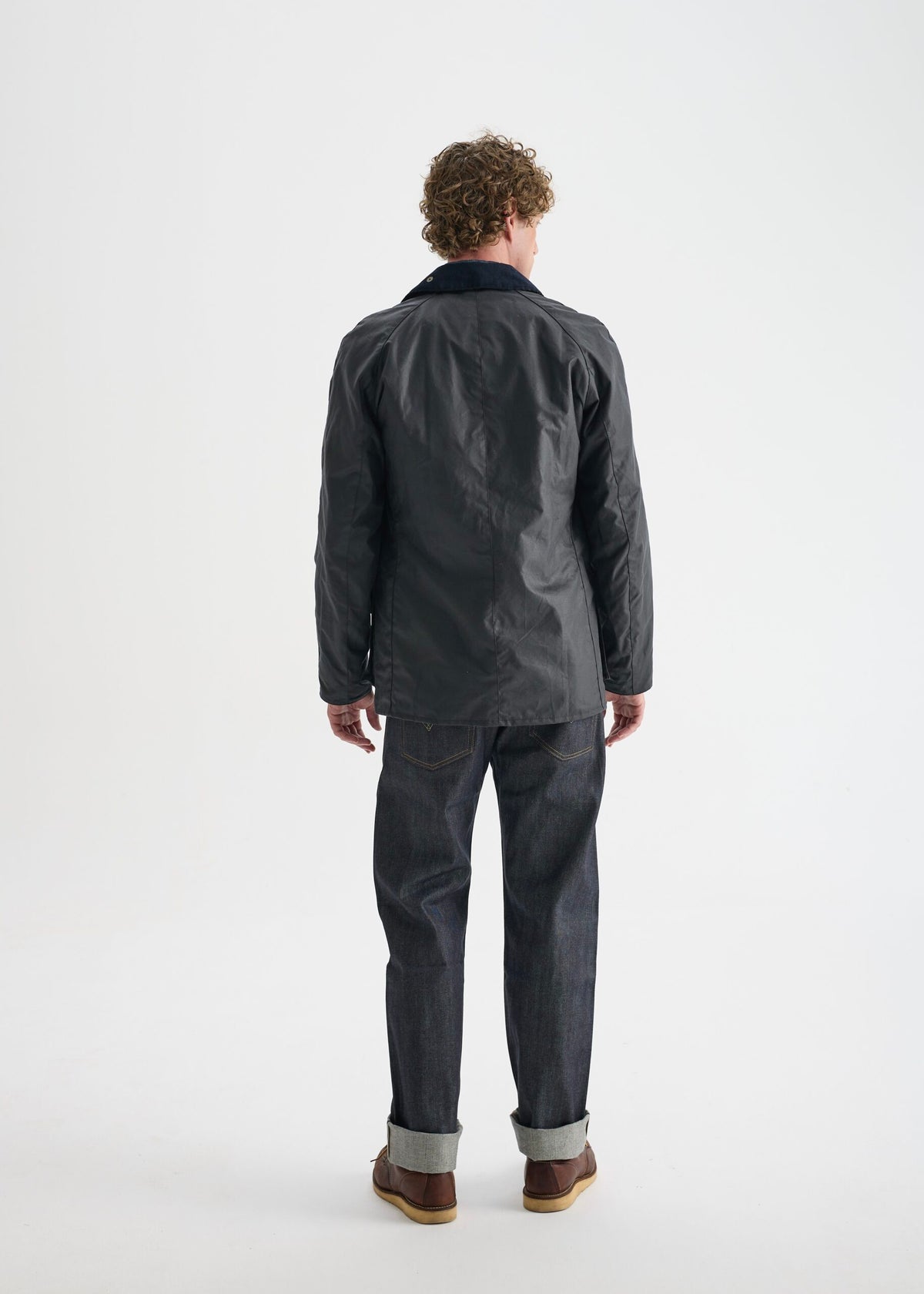 Barn Wax Jacket (Slim) — Navy