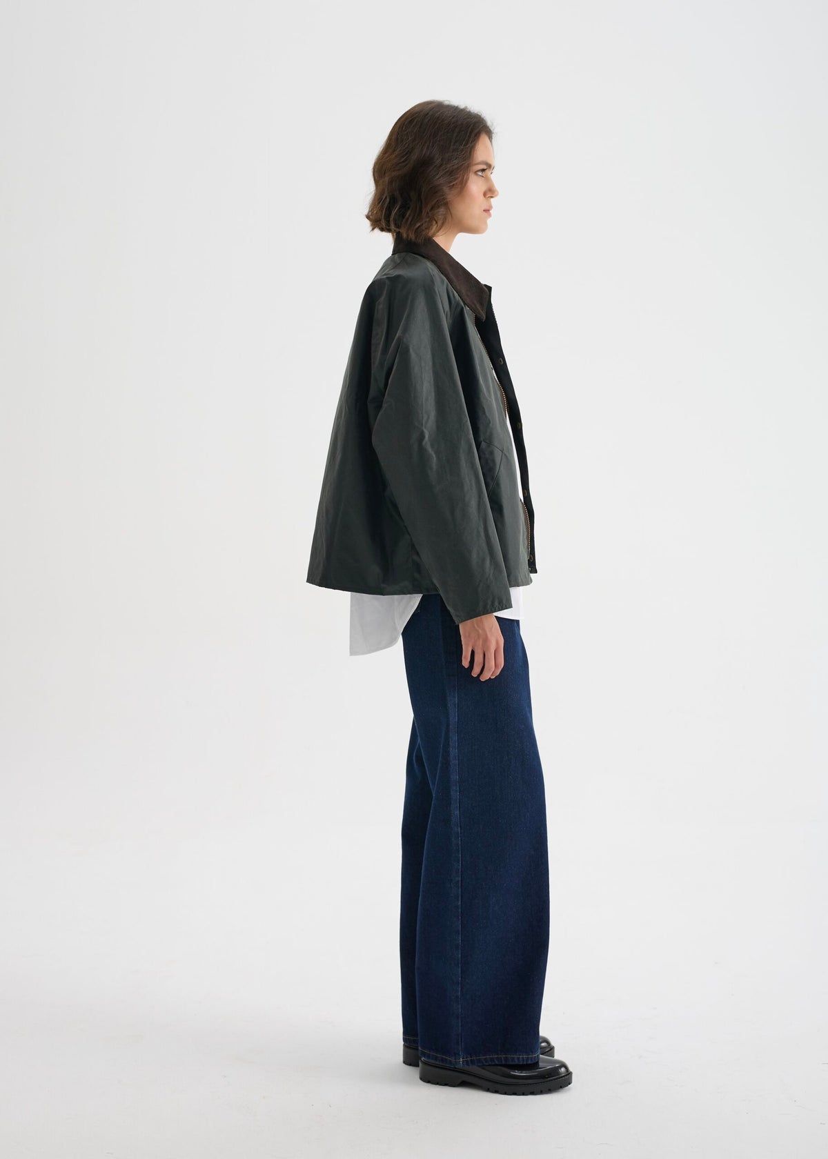 Women's Utility Wax Jacket — Olive Green
