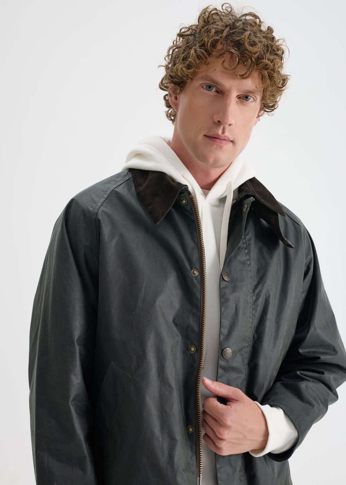 Men's Utility Wax Jacket — Olive Green