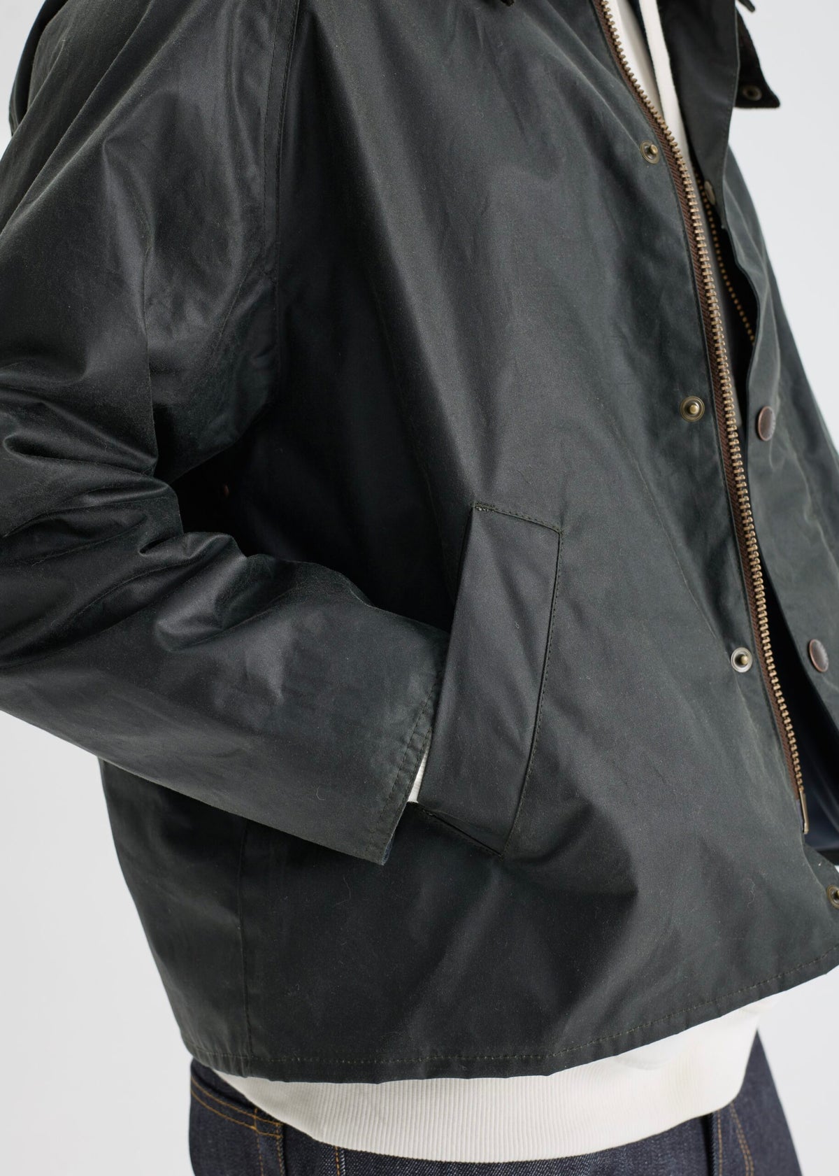 Men's Utility Wax Jacket — Olive Green