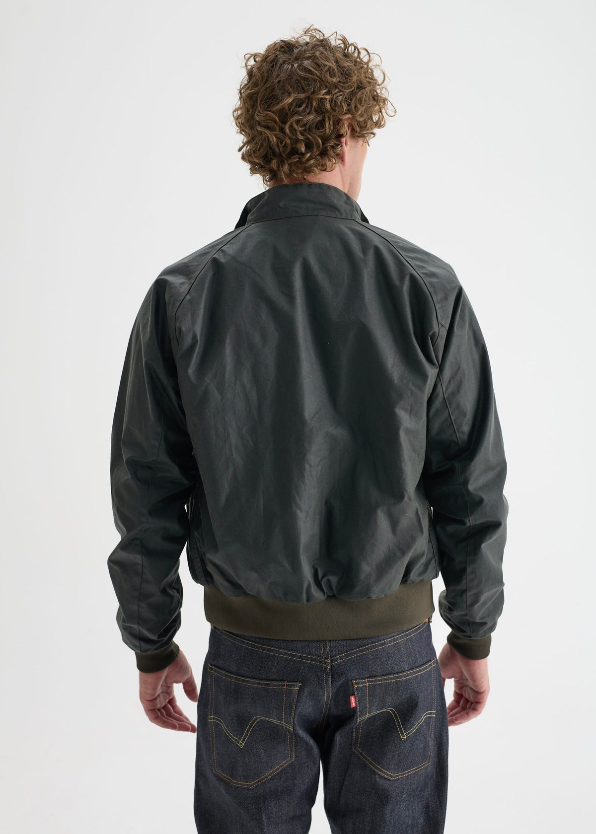 Harrington Wax Jacket — Olive Green