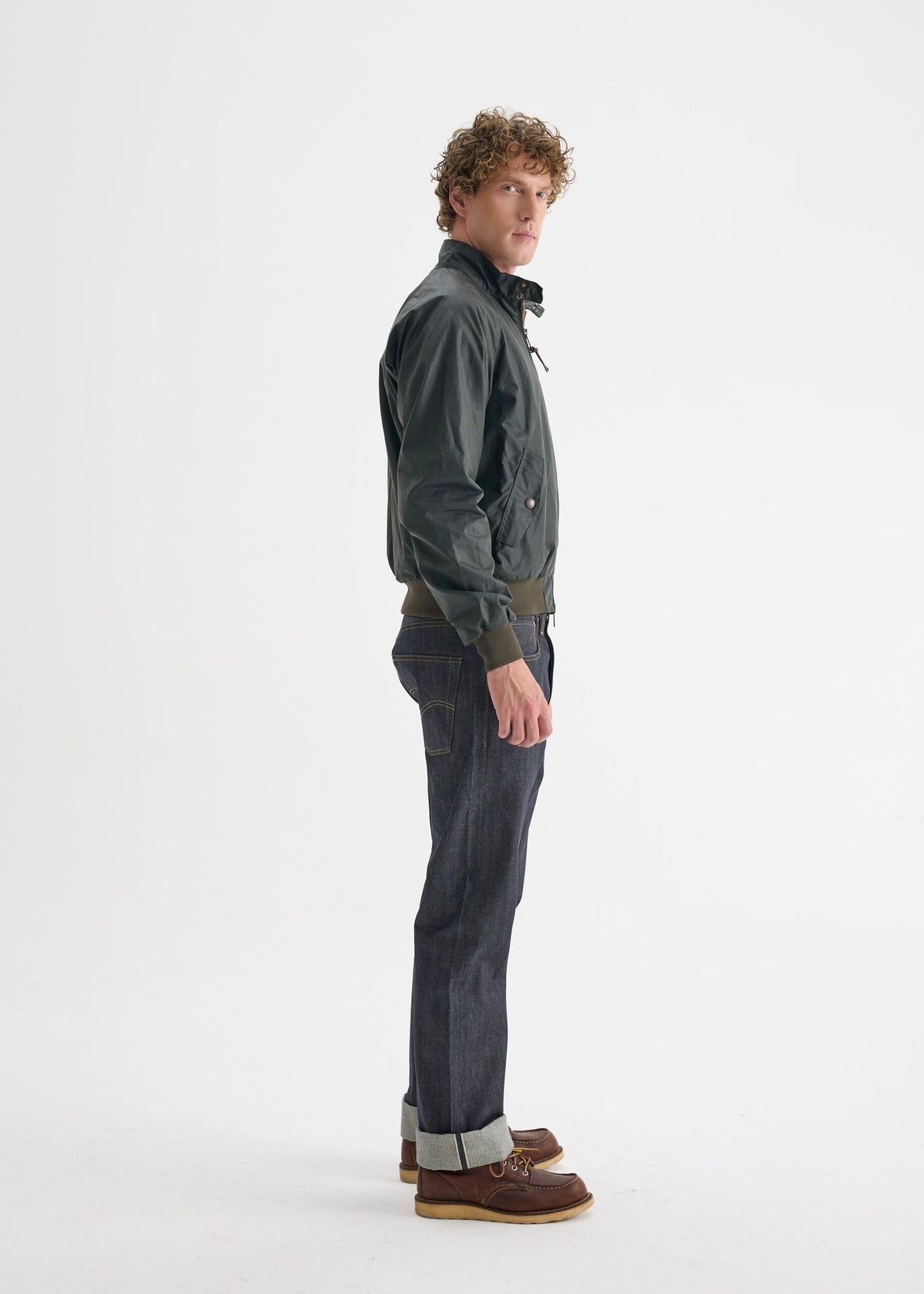 Harrington Wax Jacket — Olive Green
