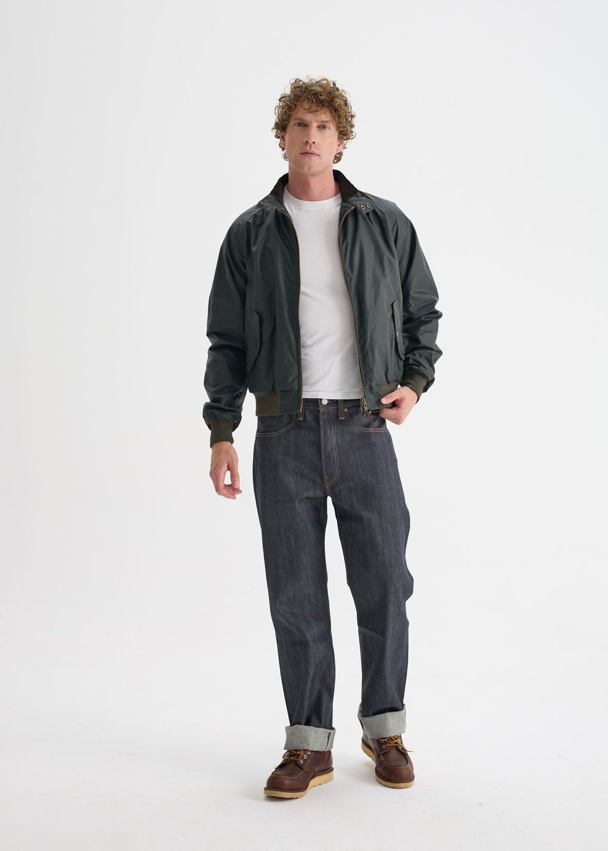 Harrington Wax Jacket — Olive Green