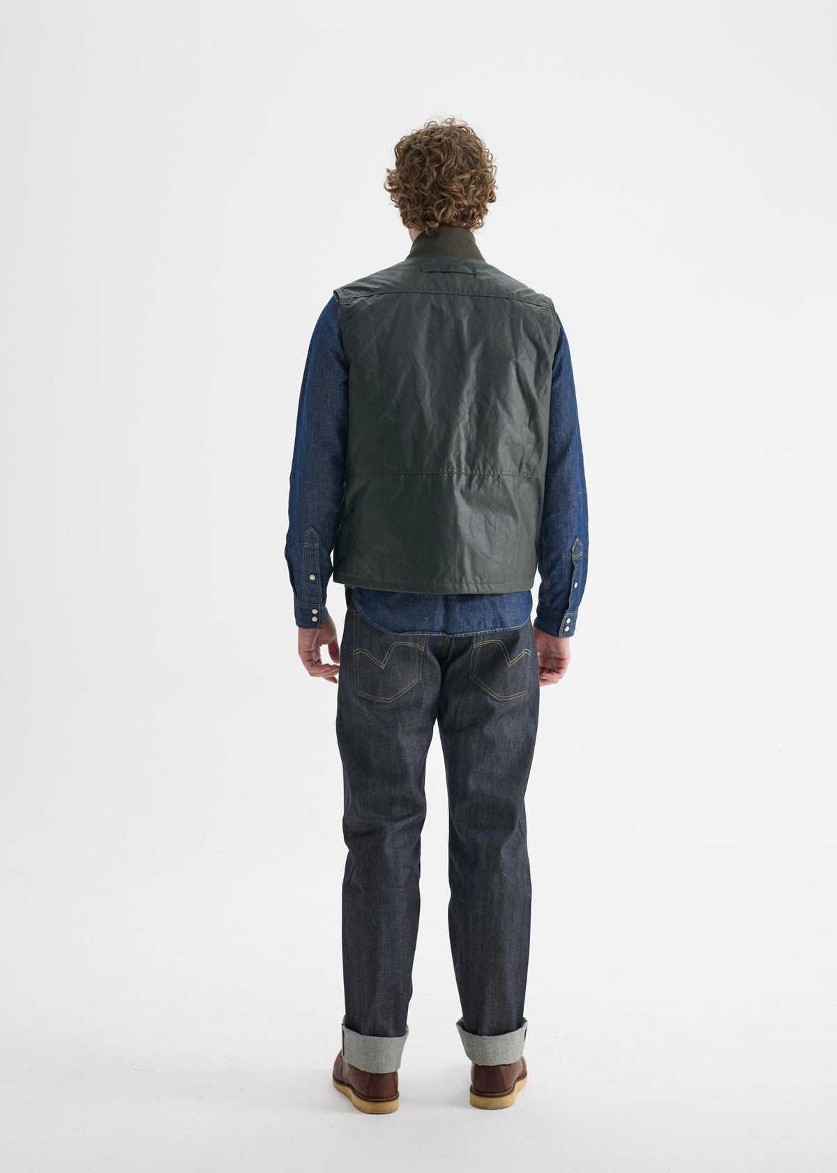 Work Wax Vest — Olive Green