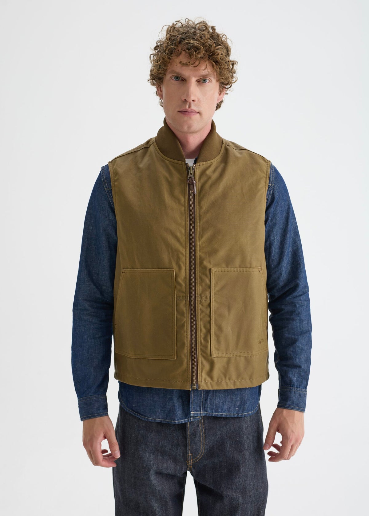 Work Wax Vest — Field Tan