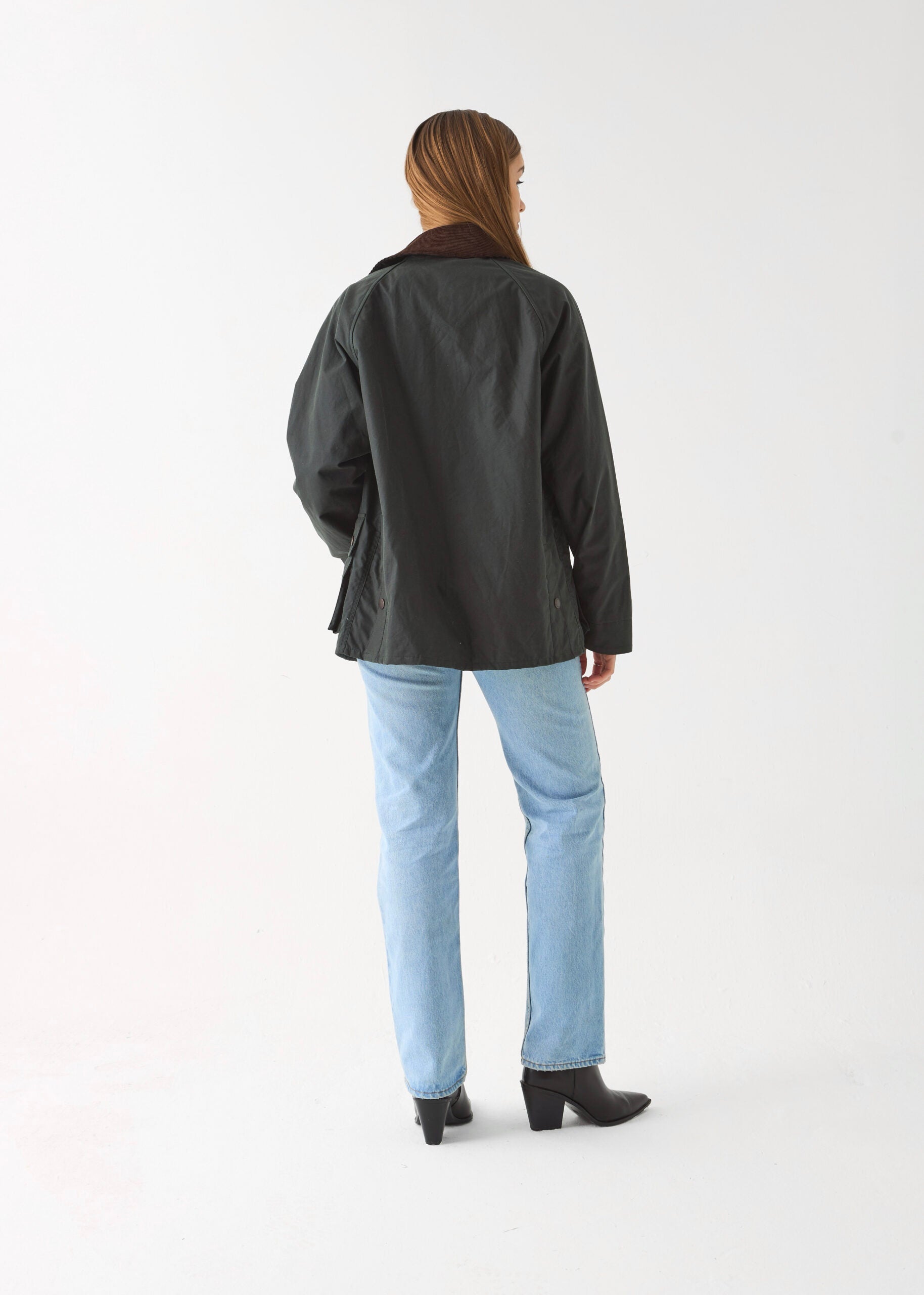 Women's Barn Wax Jacket — Sage Green