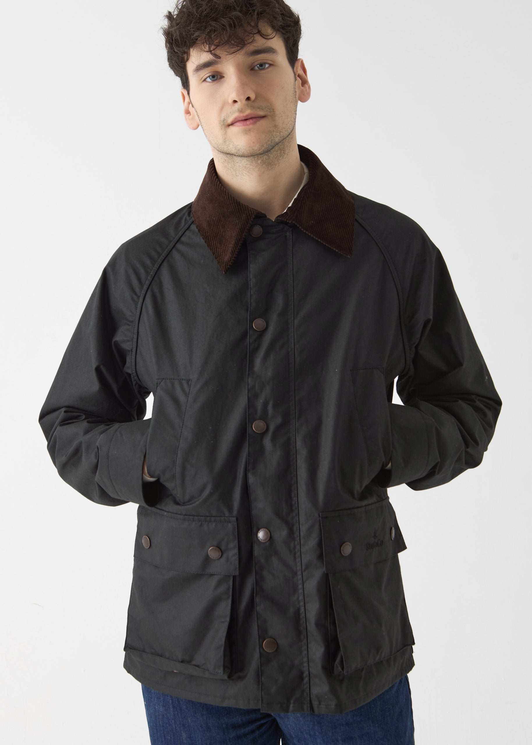 Men's Barn Wax Jacket — Black