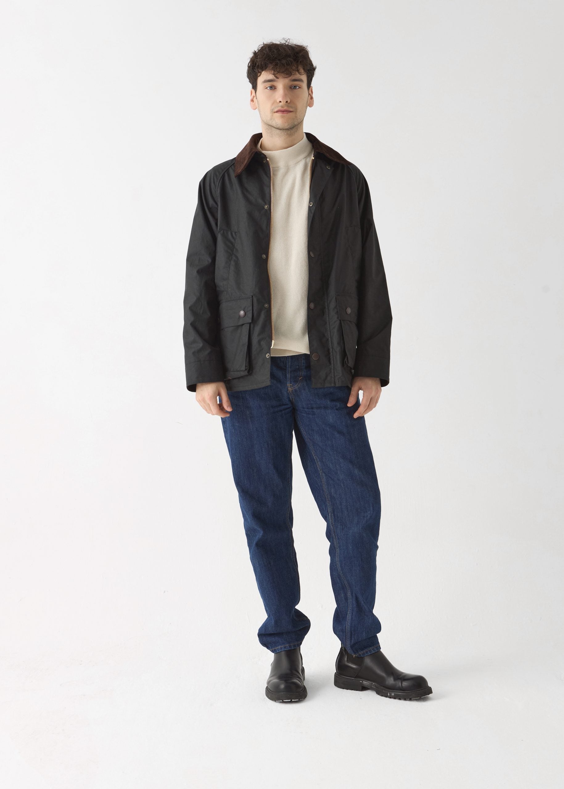 Men's Barn Wax Jacket — Black