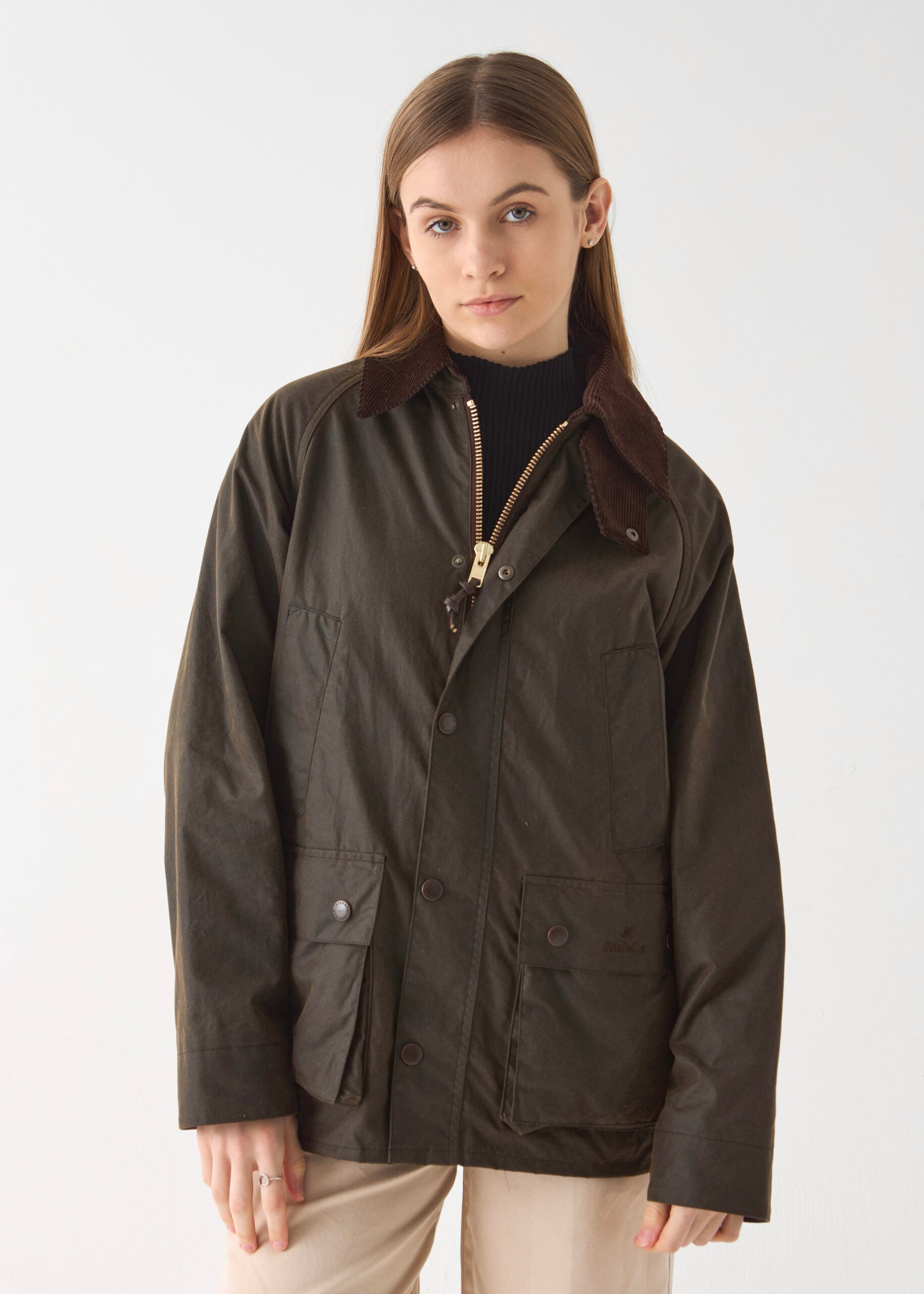 Women's Barn Wax Jacket — Olive