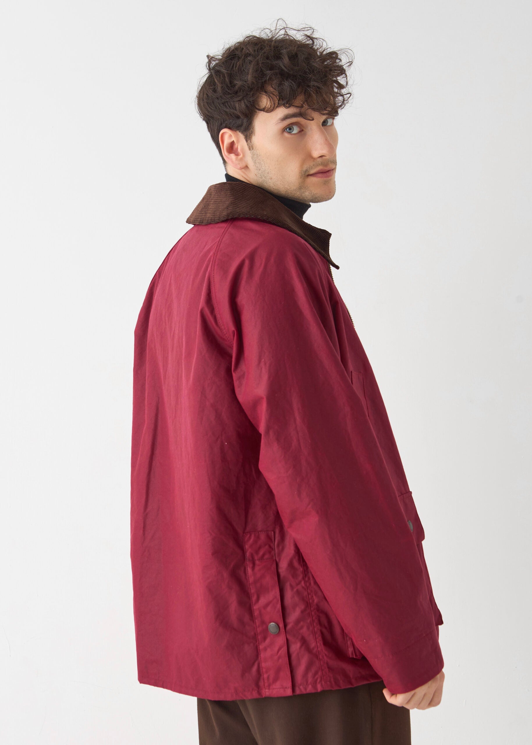Men's Barn Wax Jacket — Red