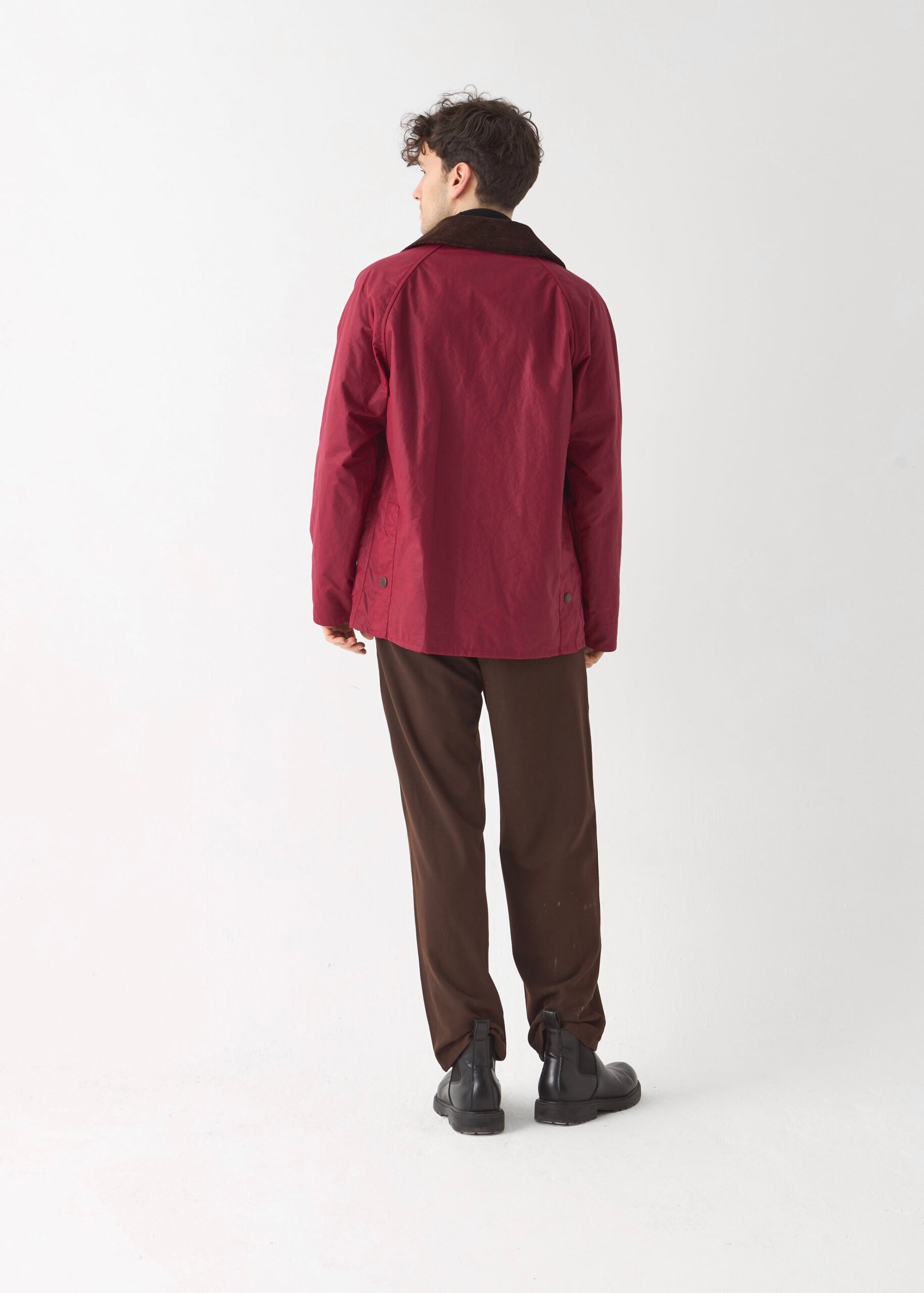 Men's Barn Wax Jacket — Red