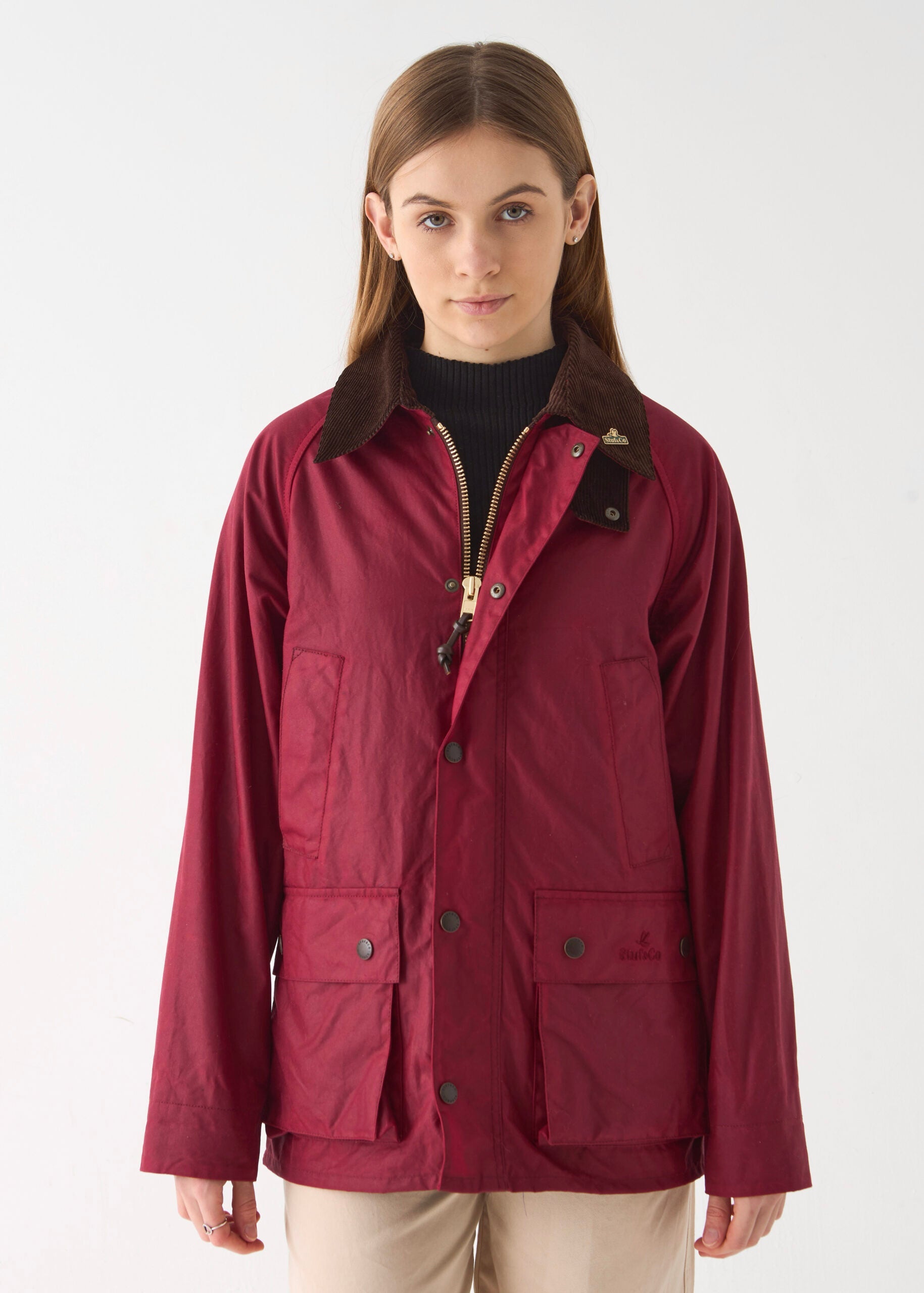 Women's Barn Wax Jacket — Red