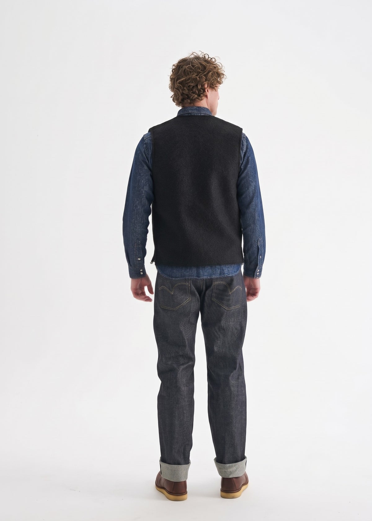 Stuf & Co Wool-Felt Vest (Black)