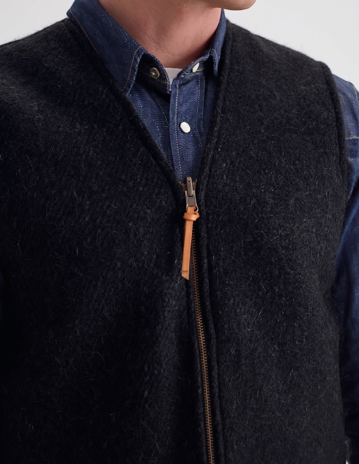 Stuf & Co Wool-Felt Vest (Black)