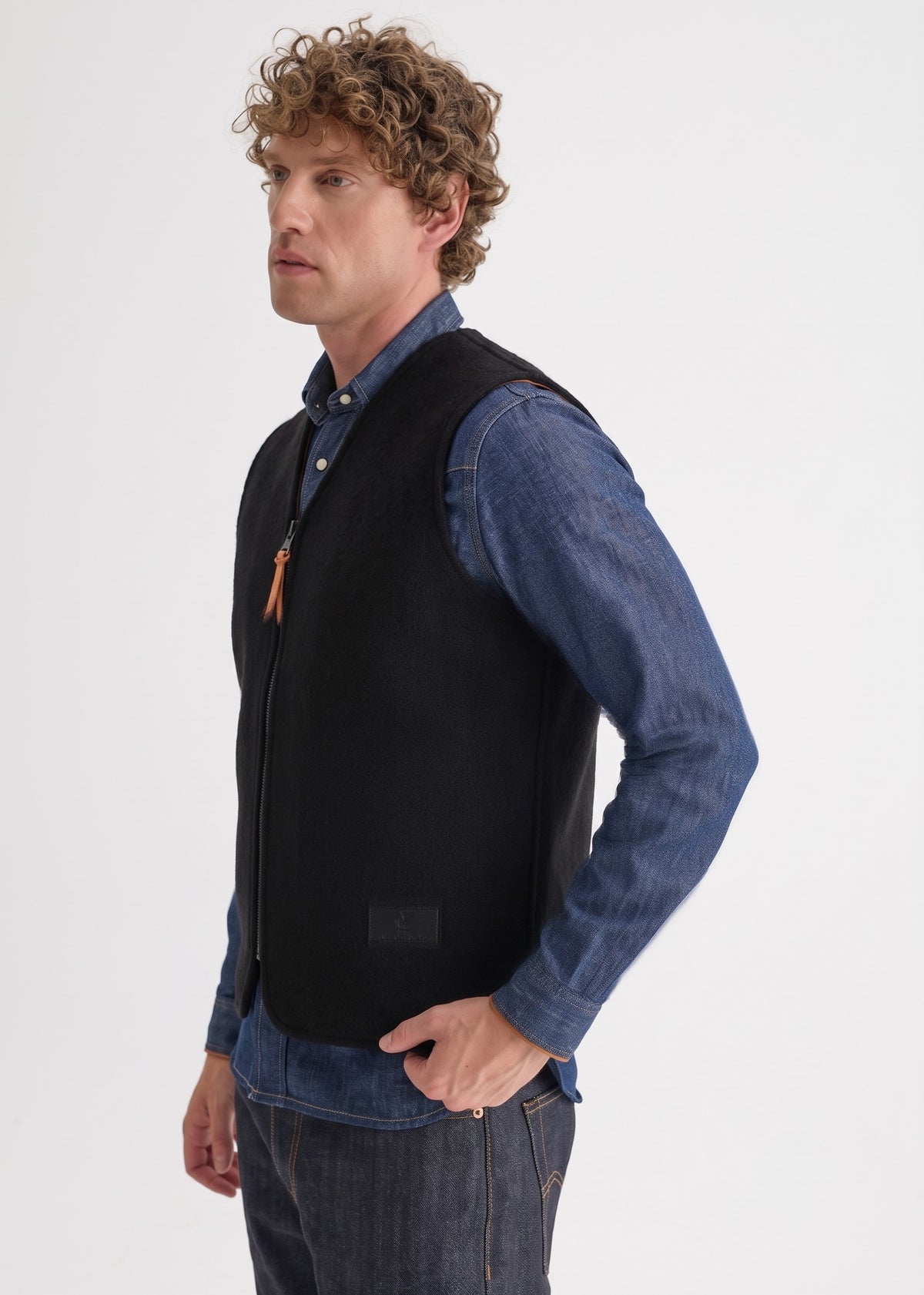 Stuf & Co Wool-Felt Vest (Black)