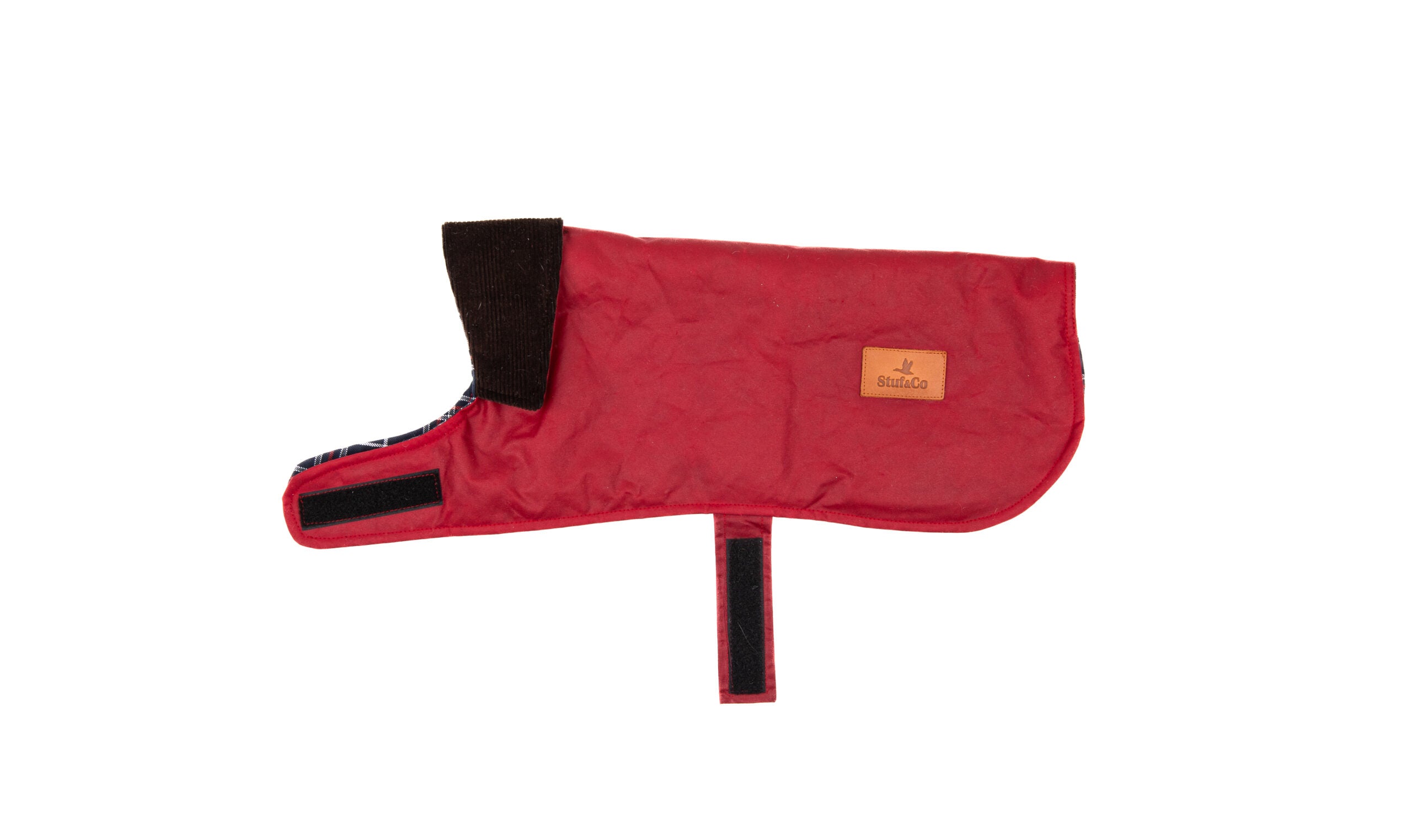 Wax Cotton Dog Coat — Red