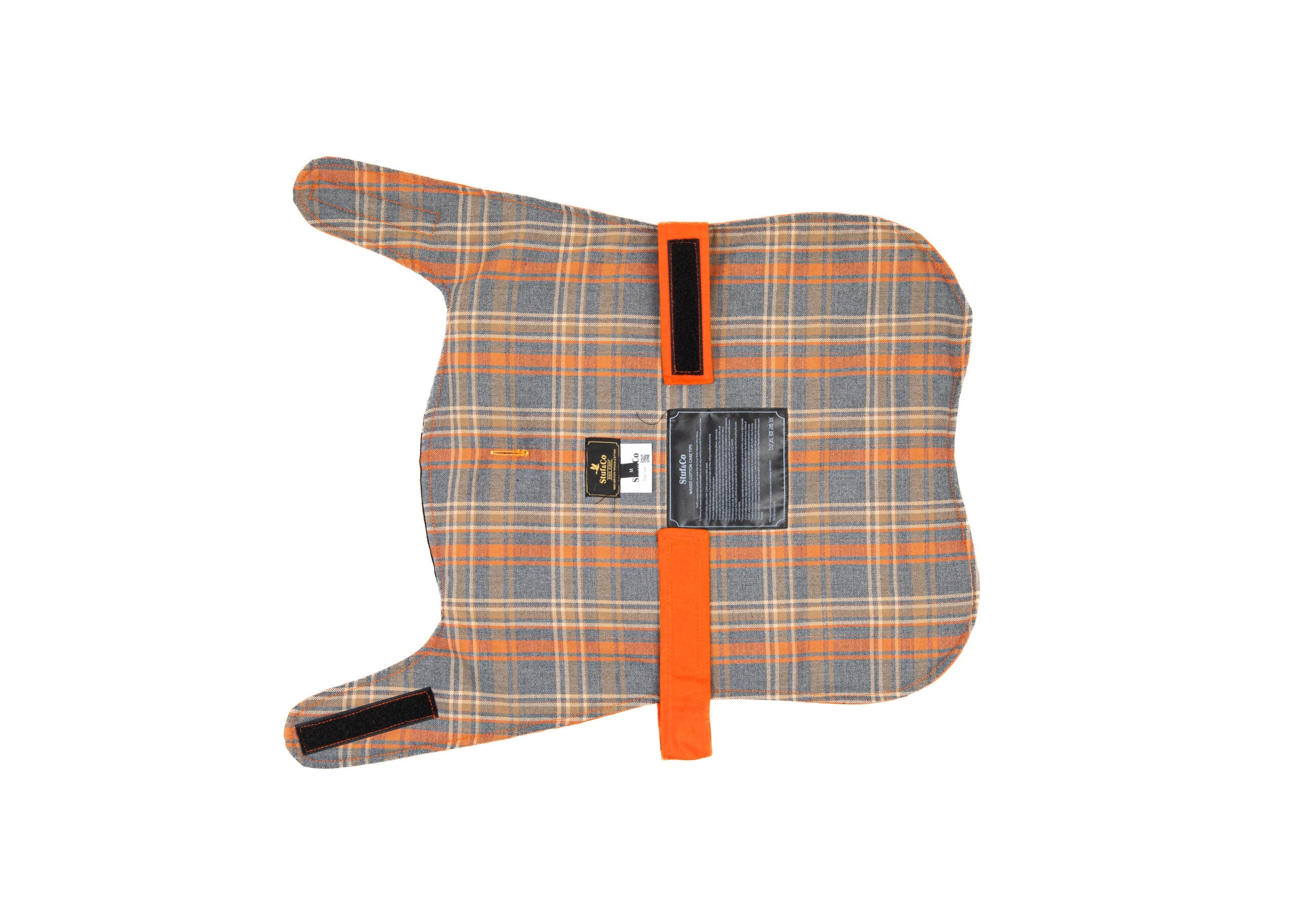 Wax Cotton Dog Coat — Orange