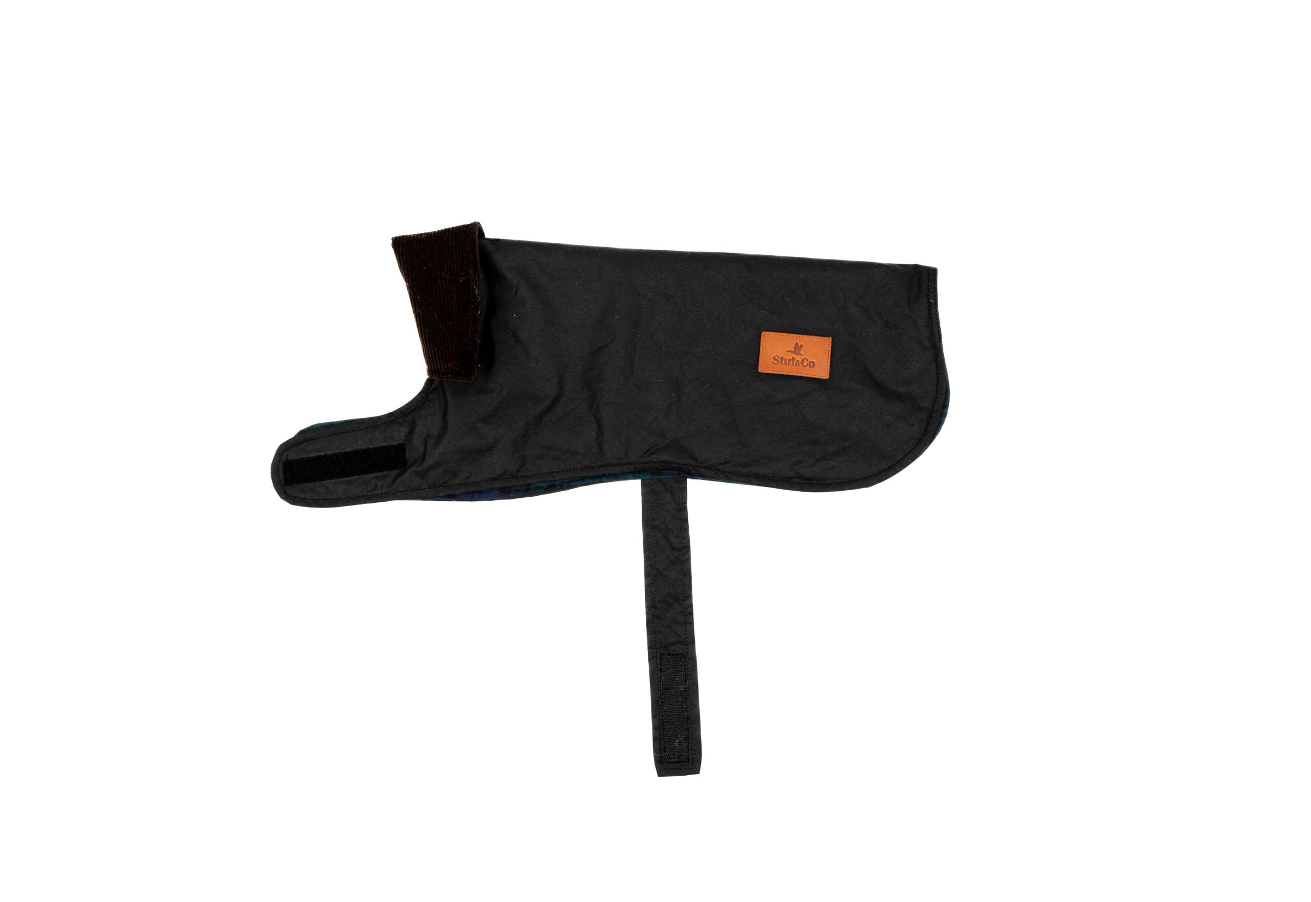 Wax Cotton Dog Coat — Black
