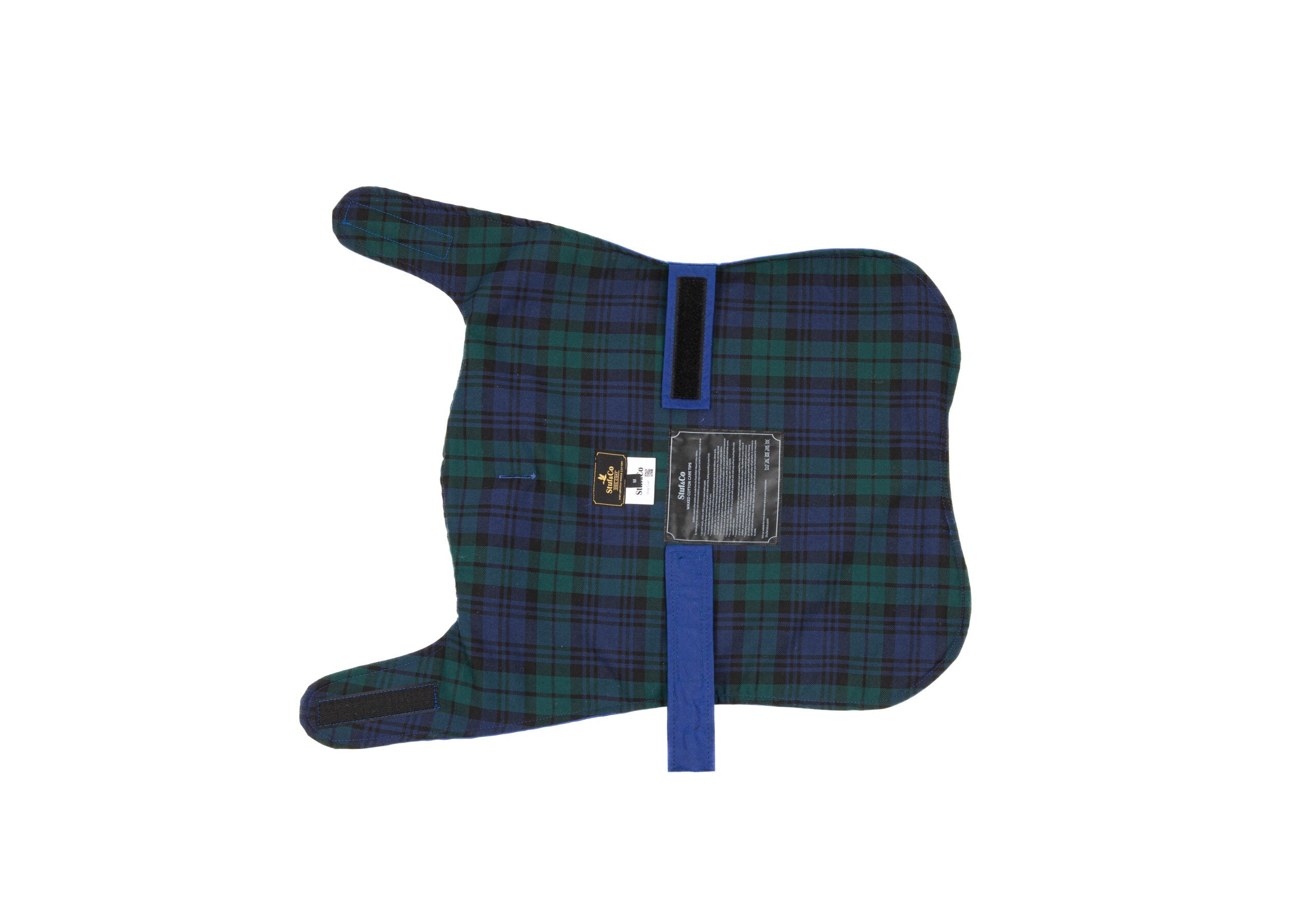 Wax Cotton Dog Coat — Aegean Blue