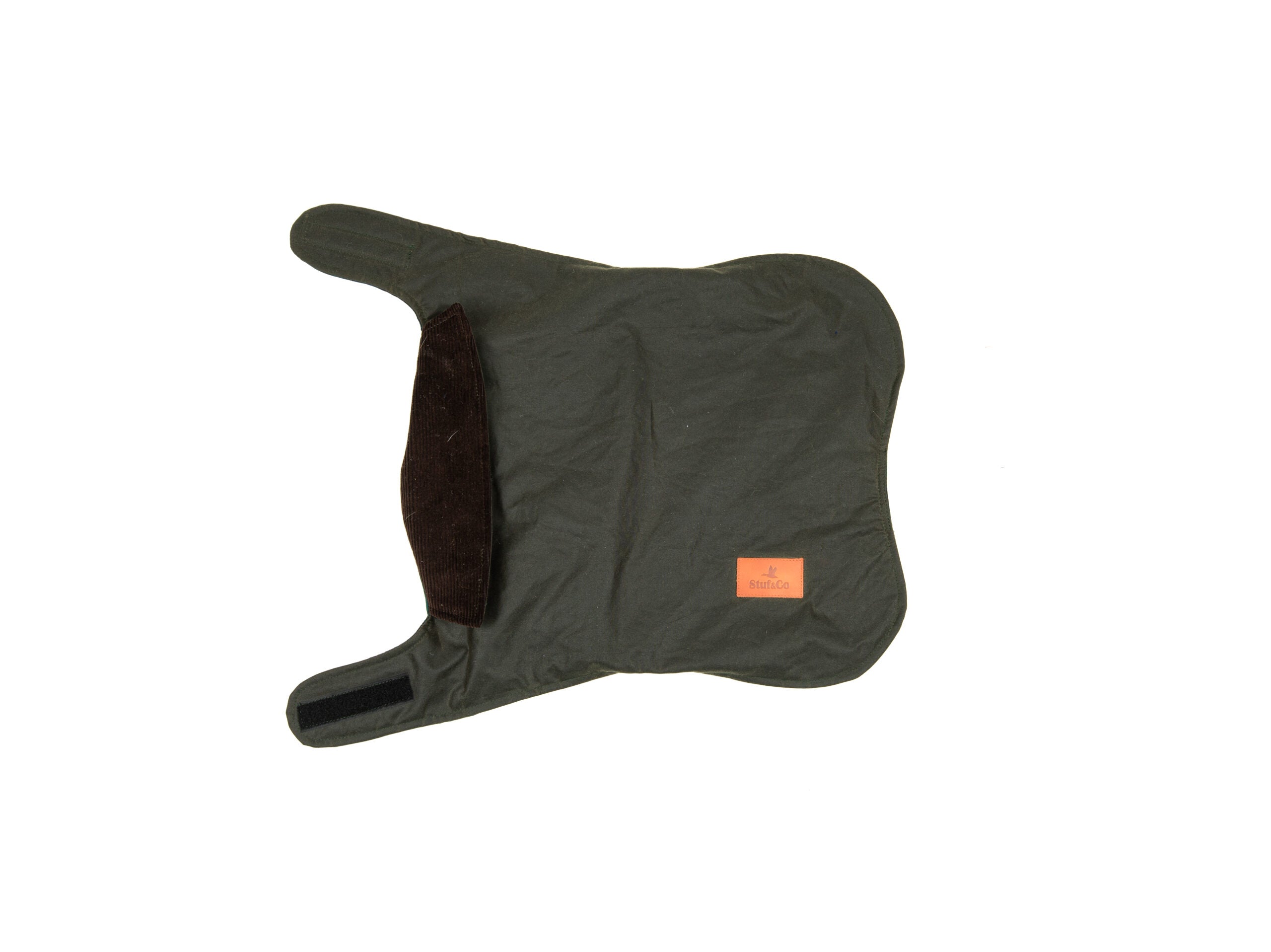 Wax Cotton Dog Coat — Olive Green