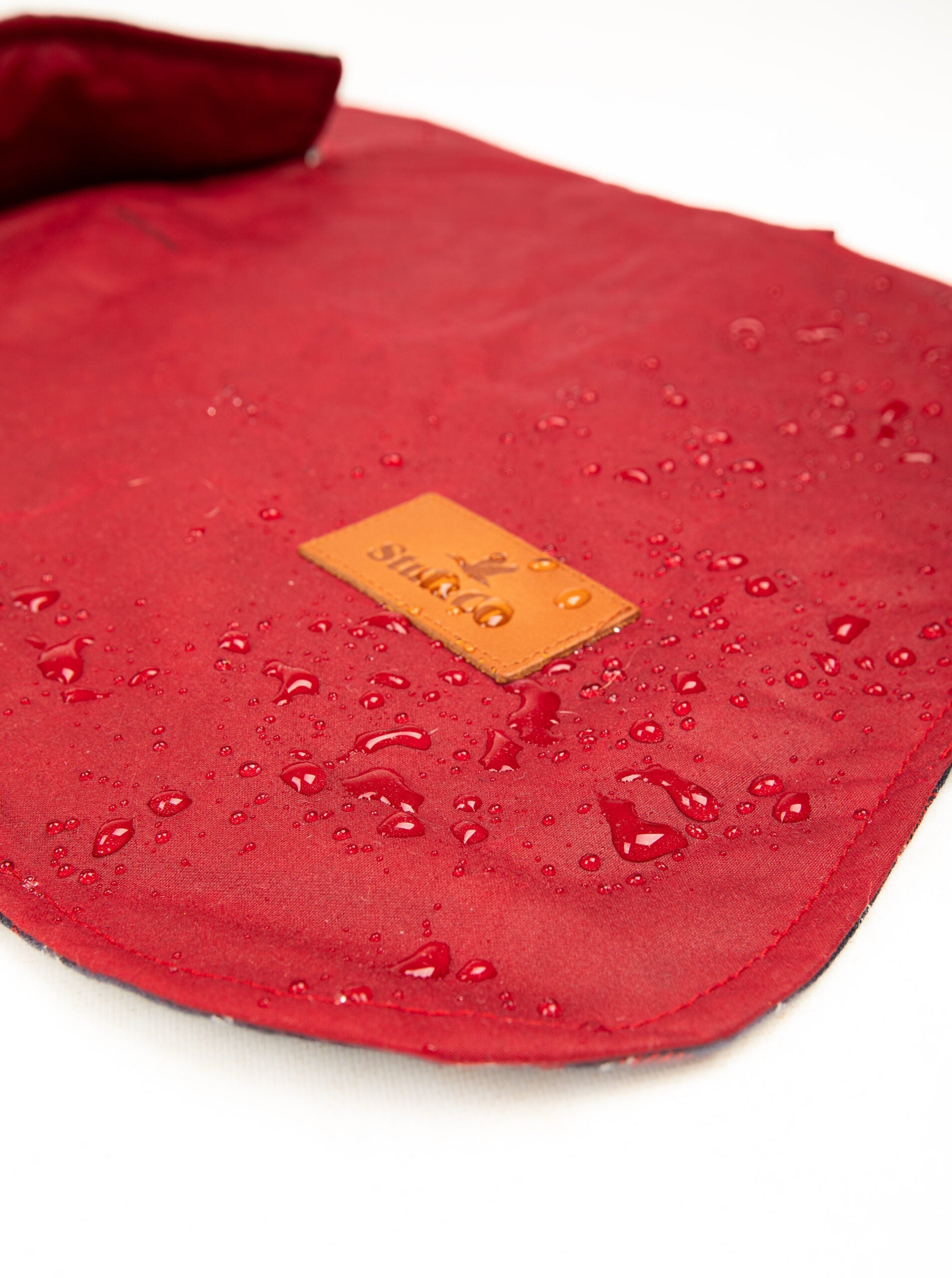 Wax Cotton Dog Coat — Orange