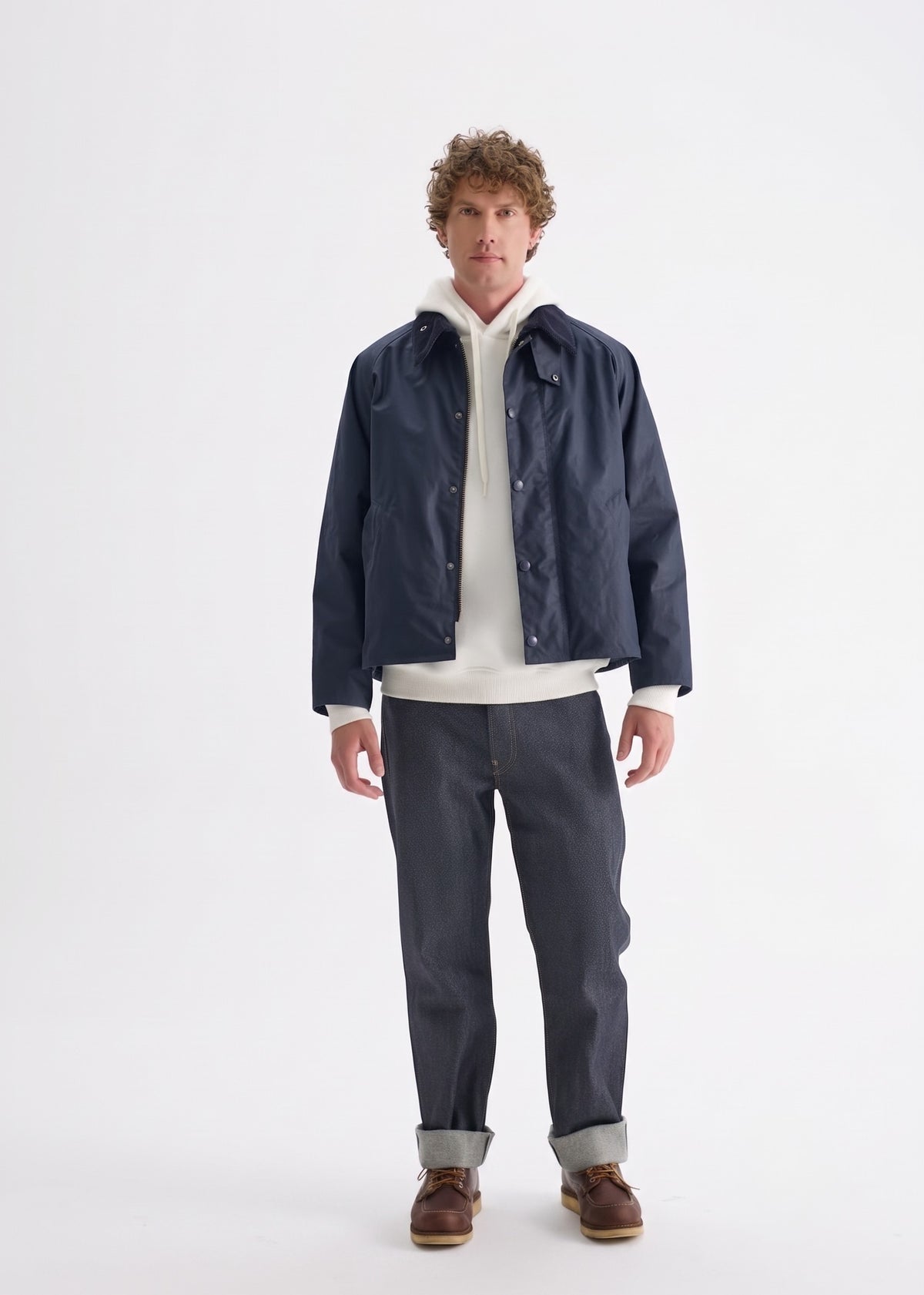 Men's Utility Wax Jacket — Navy