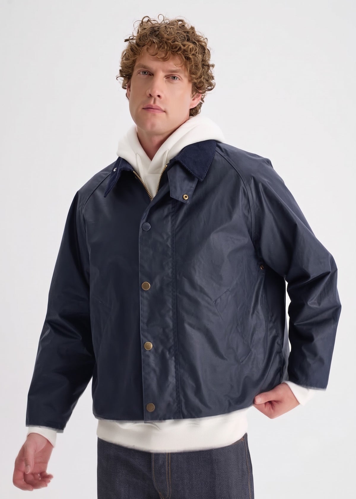 Men's Utility Wax Jacket — Navy