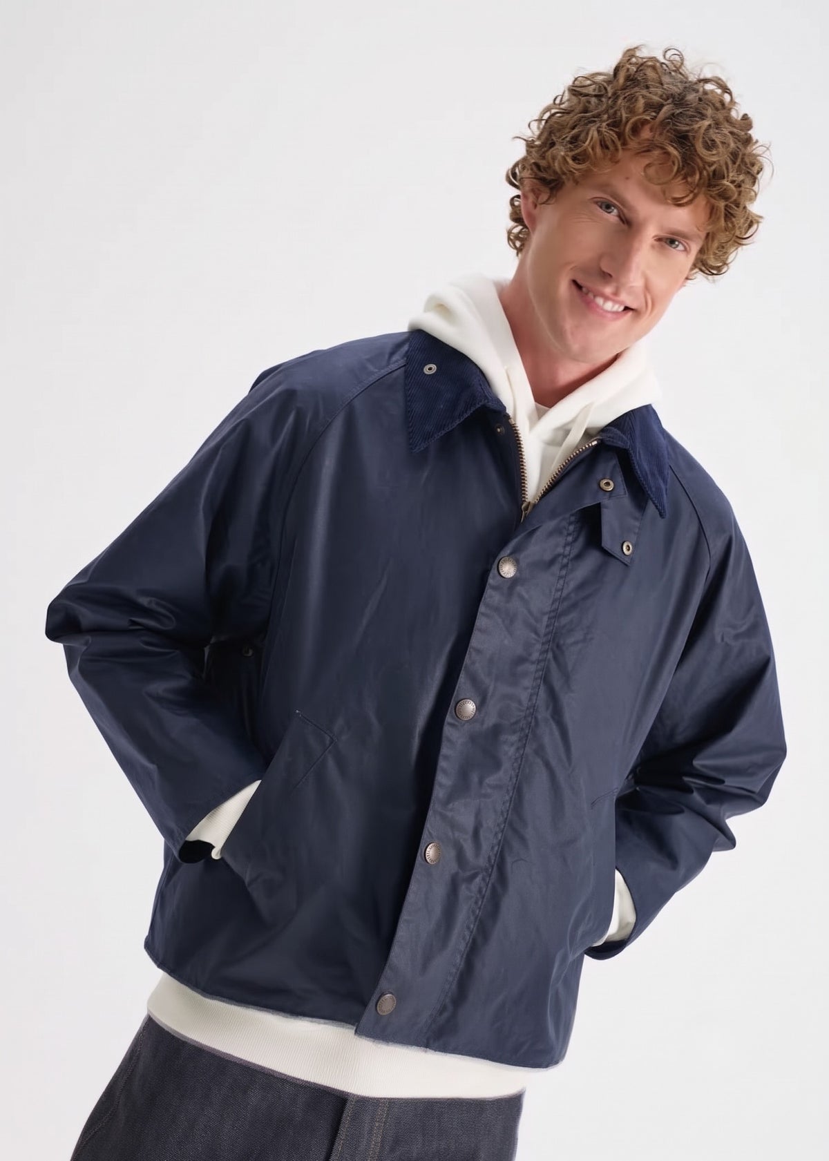 Men's Utility Wax Jacket — Navy