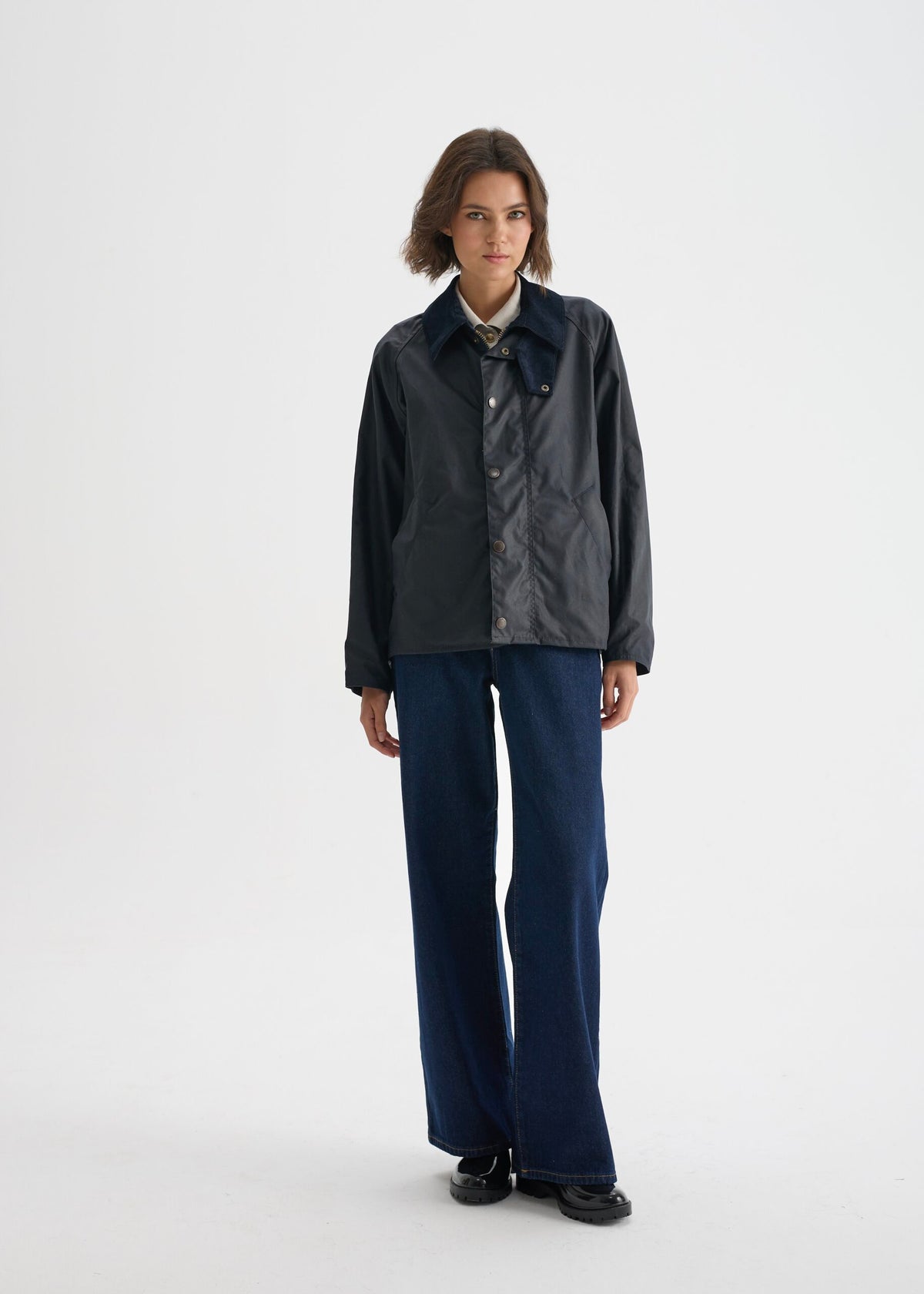 Women's Utility Wax Jacket — Navy