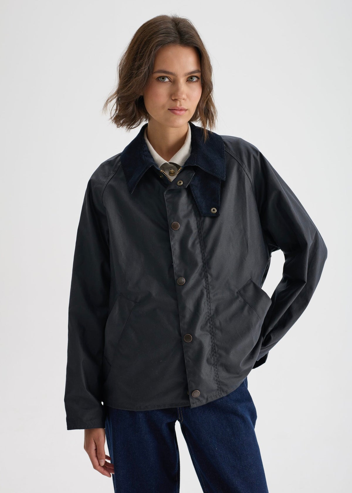 Women's Utility Wax Jacket — Navy