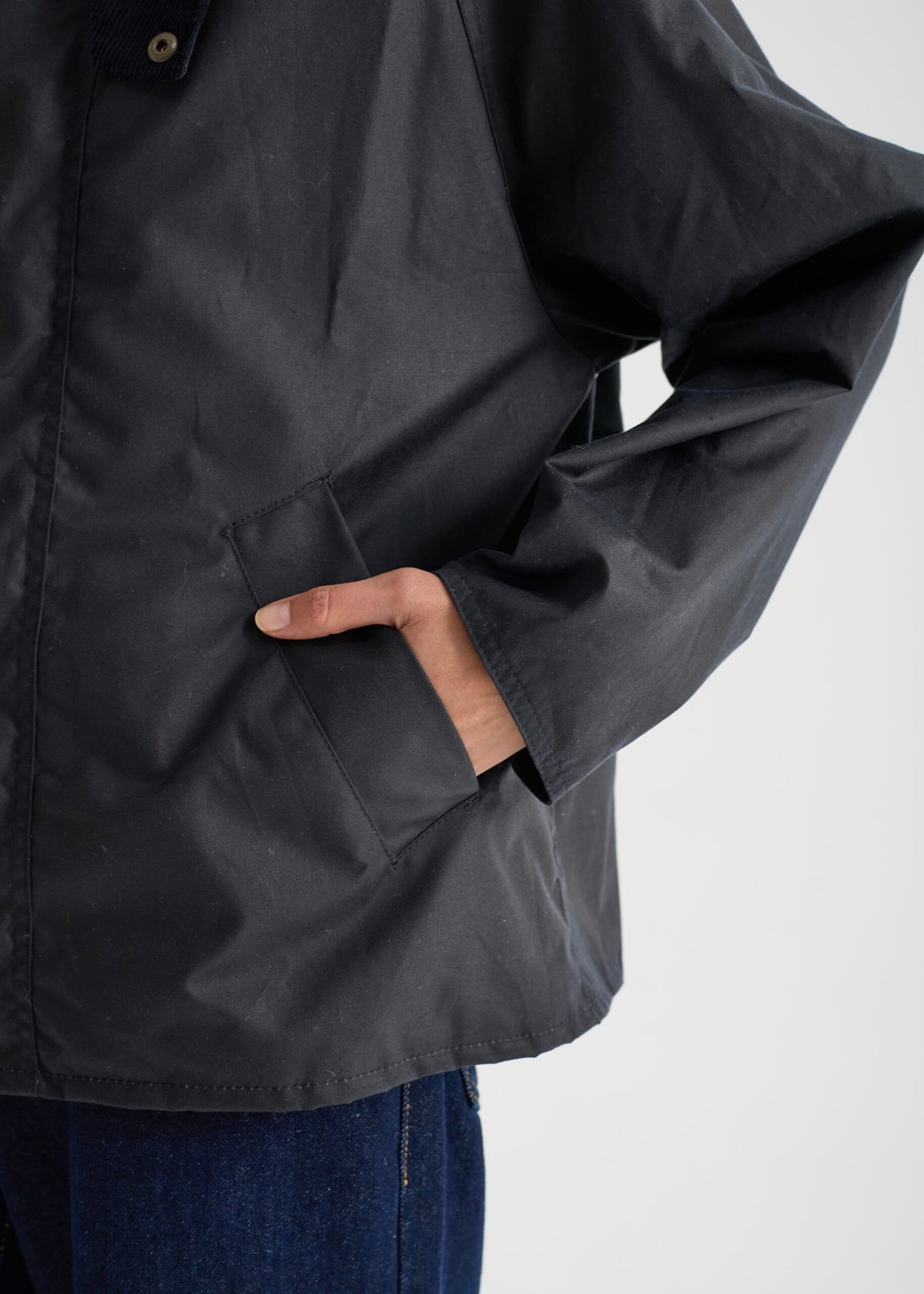 Women's Utility Wax Jacket — Navy