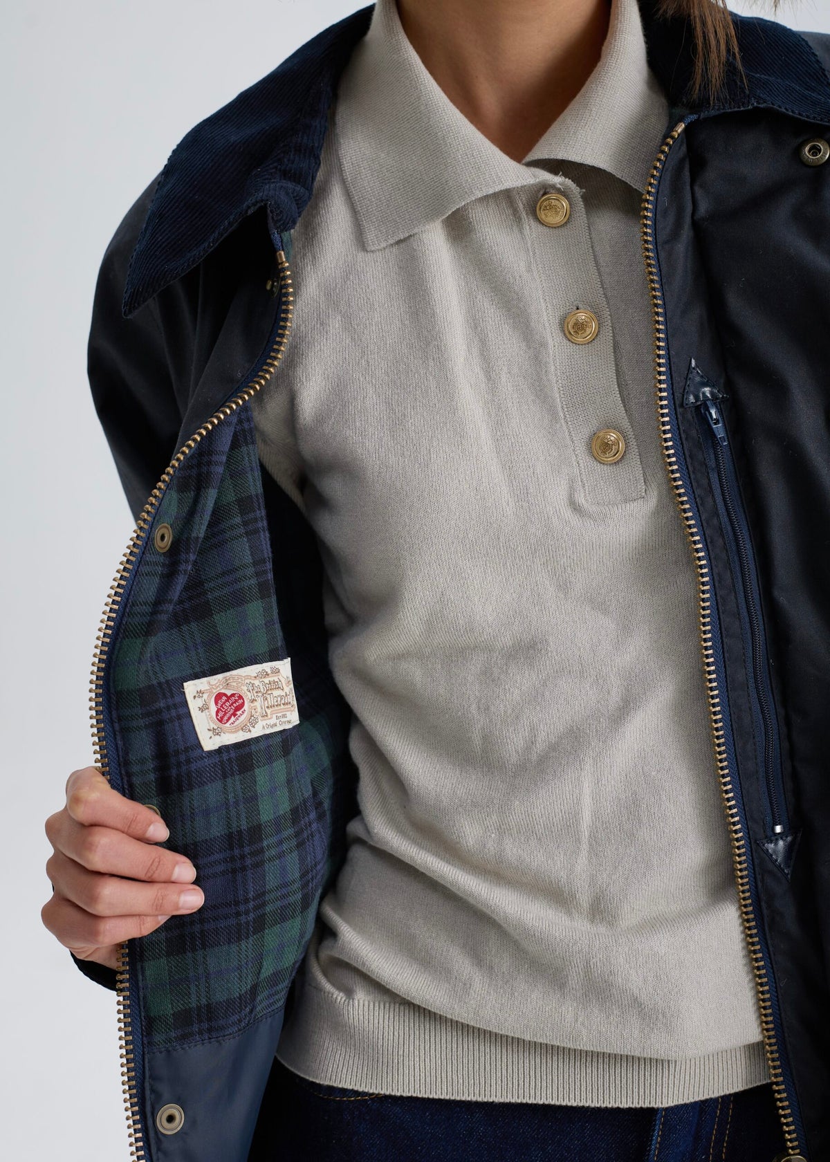 Women's Utility Wax Jacket — Navy