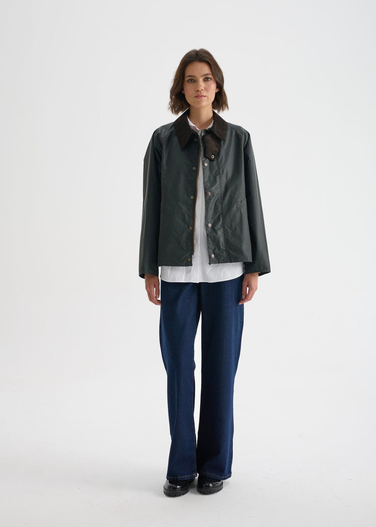 Women's Utility Wax Jacket — Olive Green
