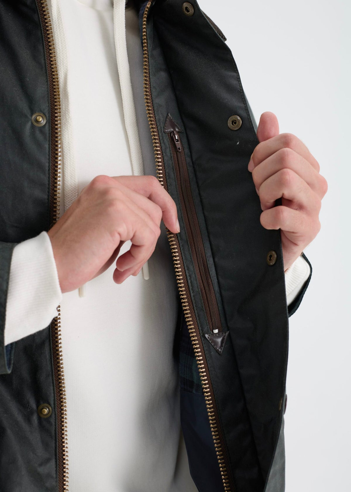 Men's Utility Wax Jacket — Olive Green