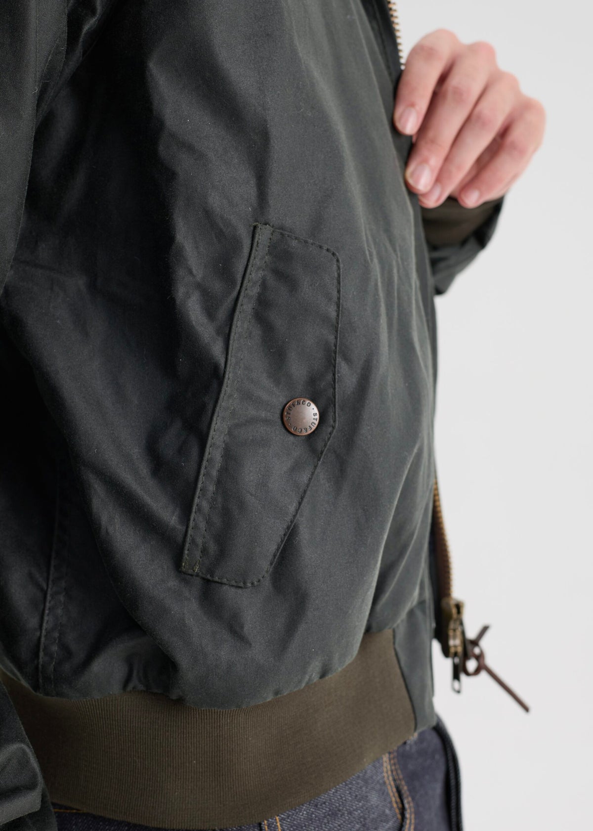 Harrington Wax Jacket — Olive Green