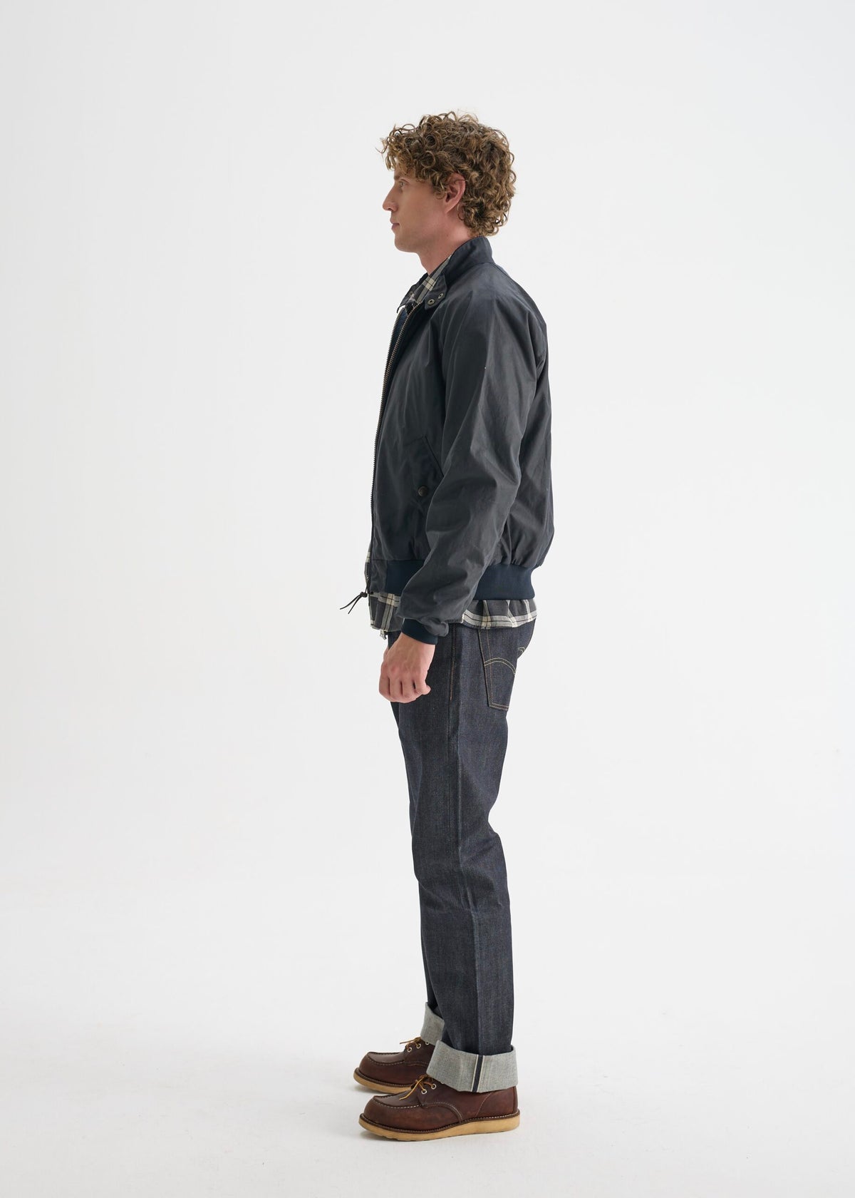 Harrington Wax Jacket — Navy