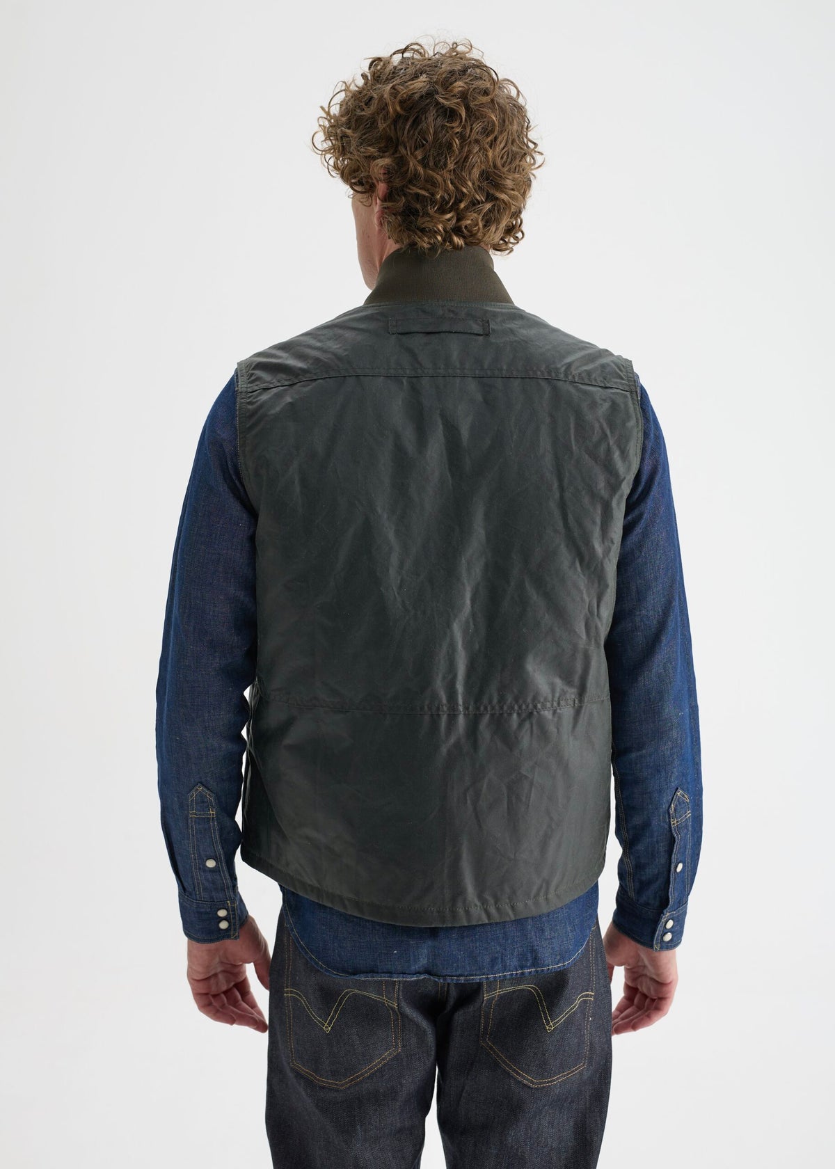 Work Wax Vest — Olive Green