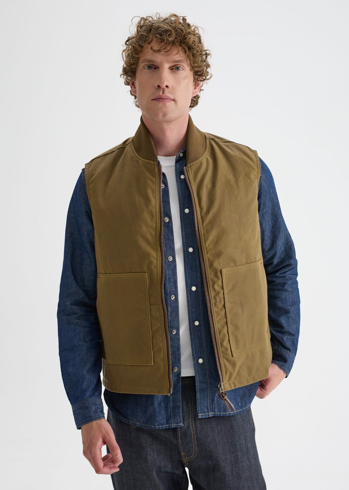 Work Wax Vest — Field Tan