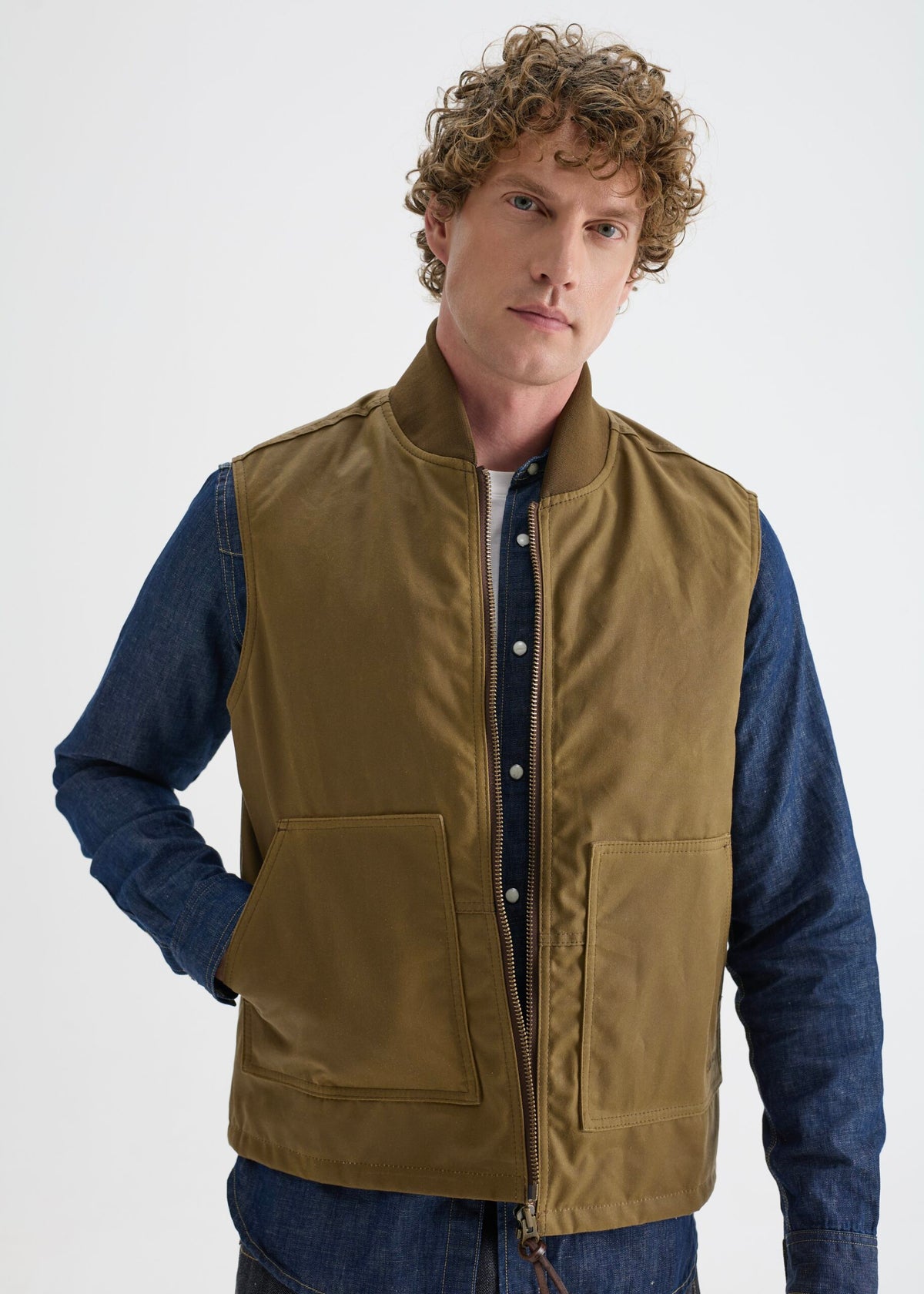 Work Wax Vest — Field Tan