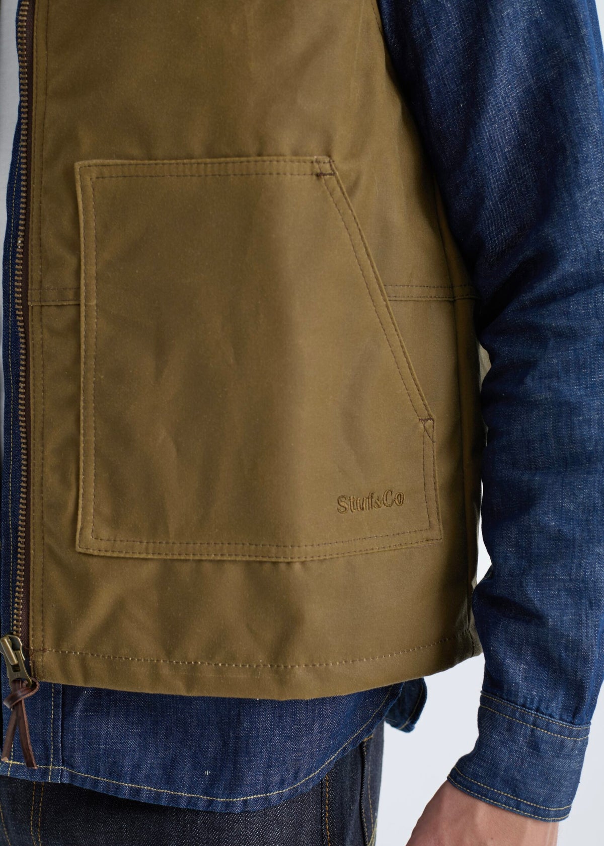 Work Wax Vest — Field Tan