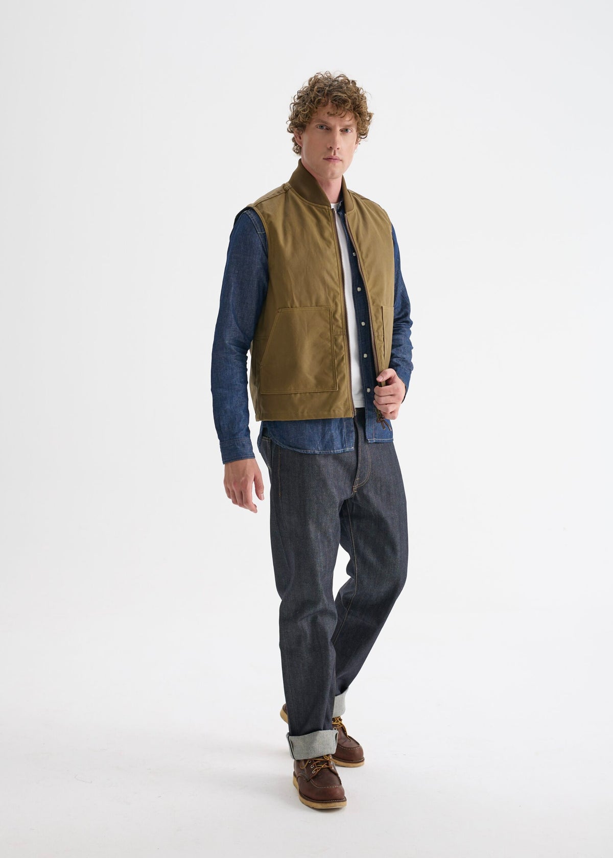 Work Wax Vest — Field Tan