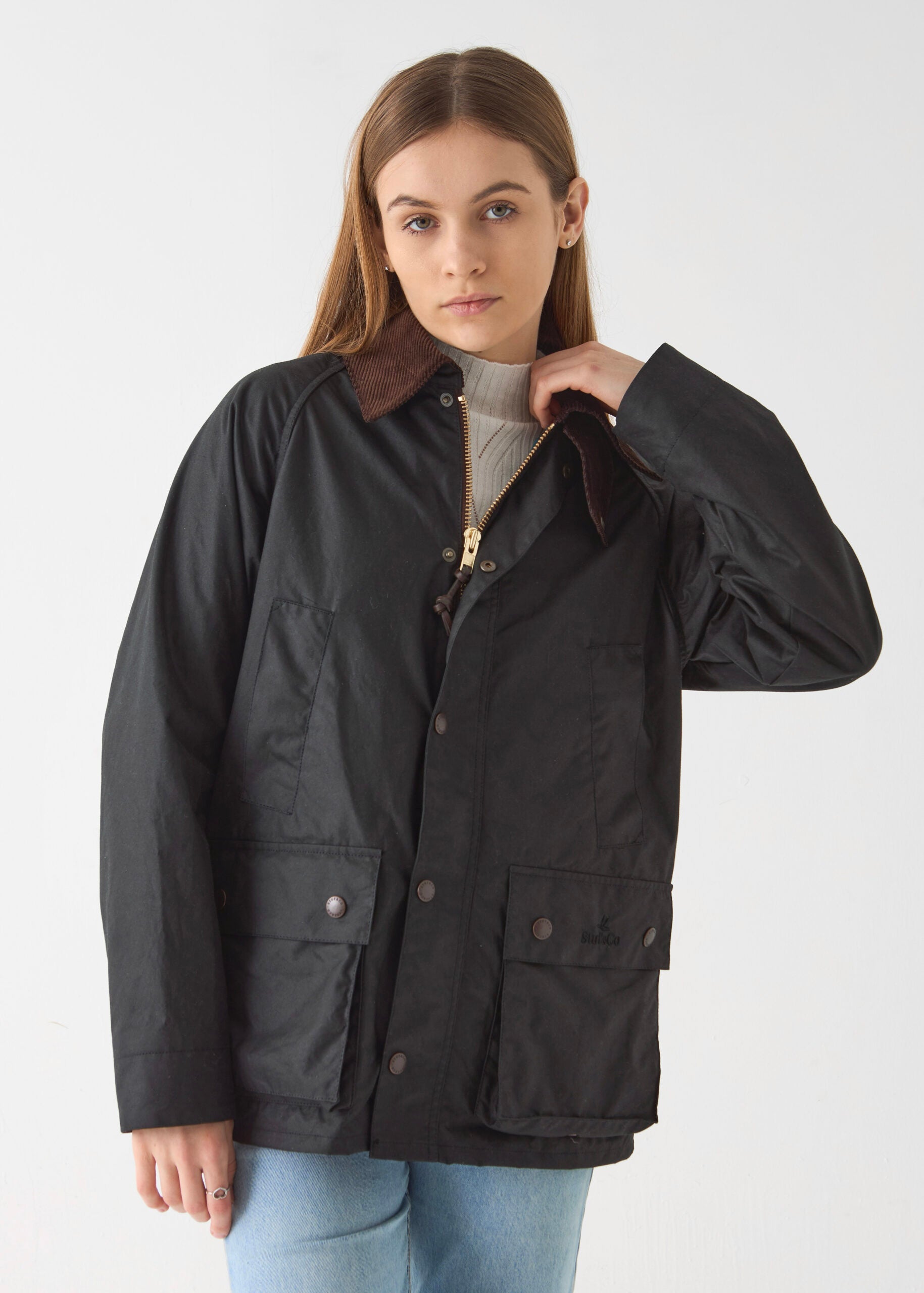 Women's Barn Wax Jacket — Black