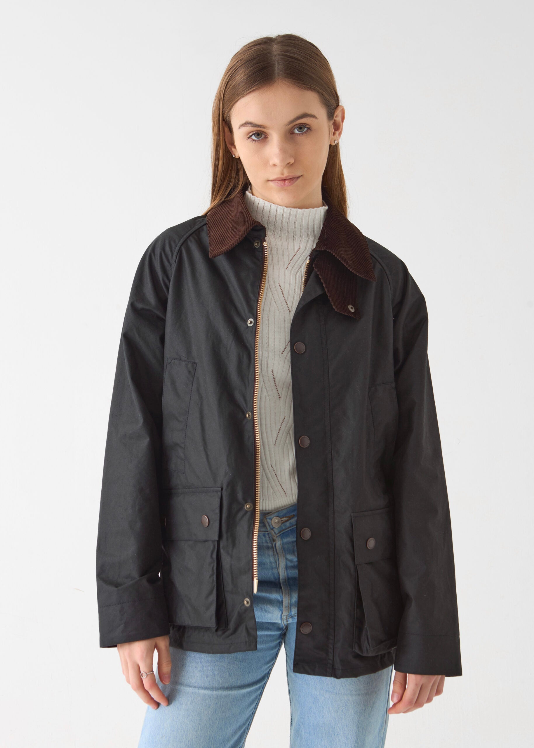 Women's Barn Wax Jacket — Black