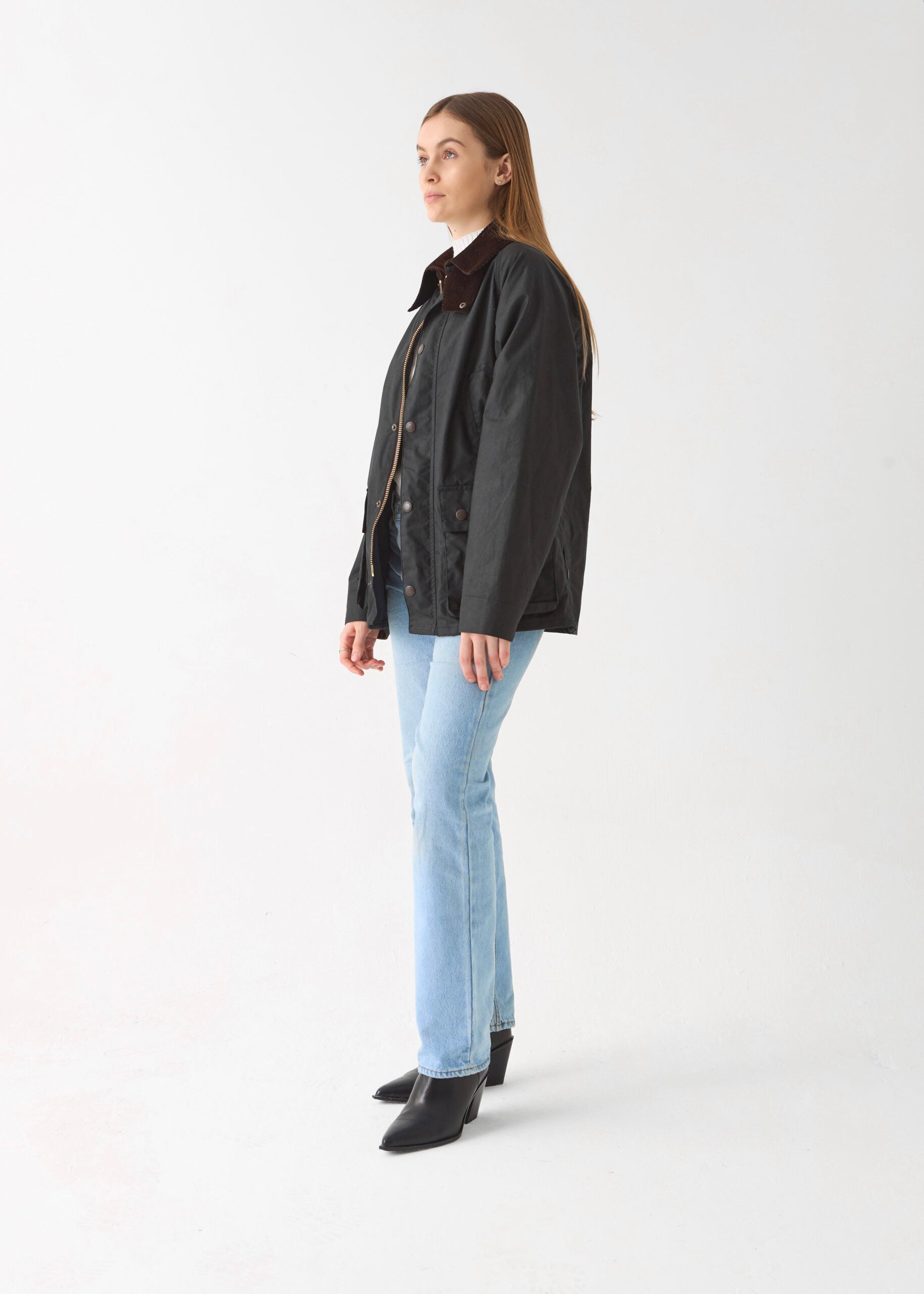 Women's Barn Wax Jacket — Black