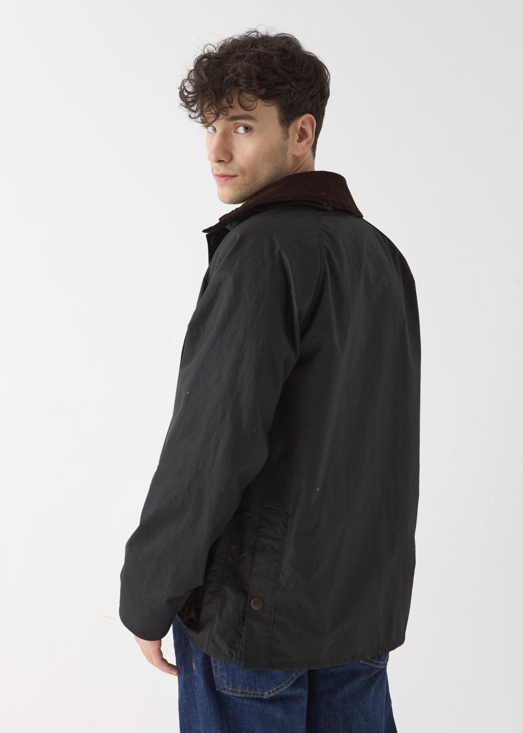 Men's Barn Wax Jacket — Black