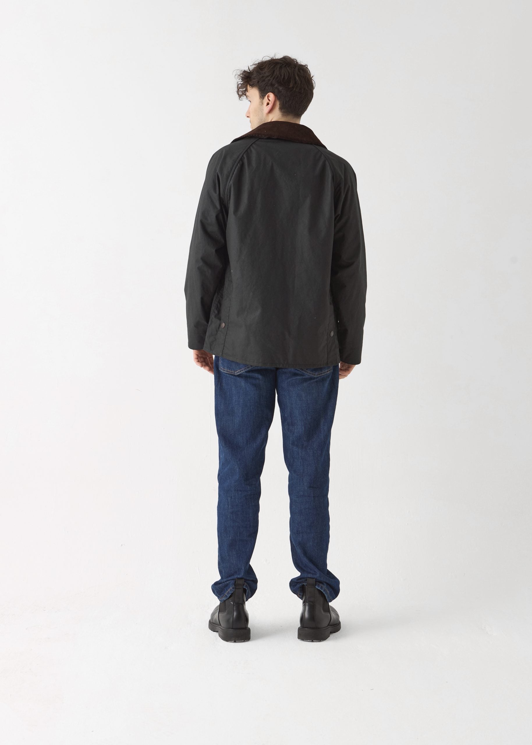 Men's Barn Wax Jacket — Black